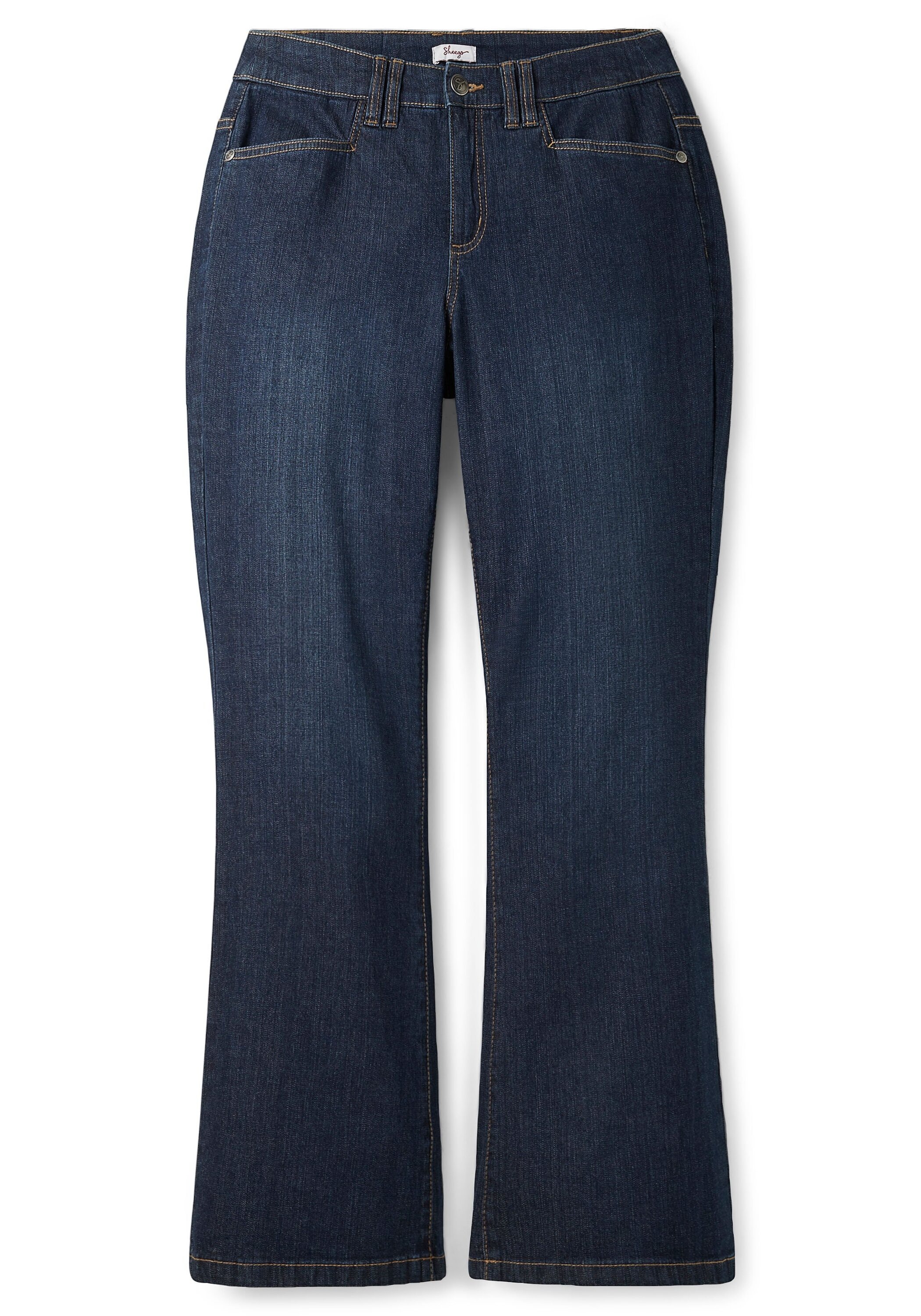 Sheego Bootcut-Jeans »Jeans mit Kontrastnähten«