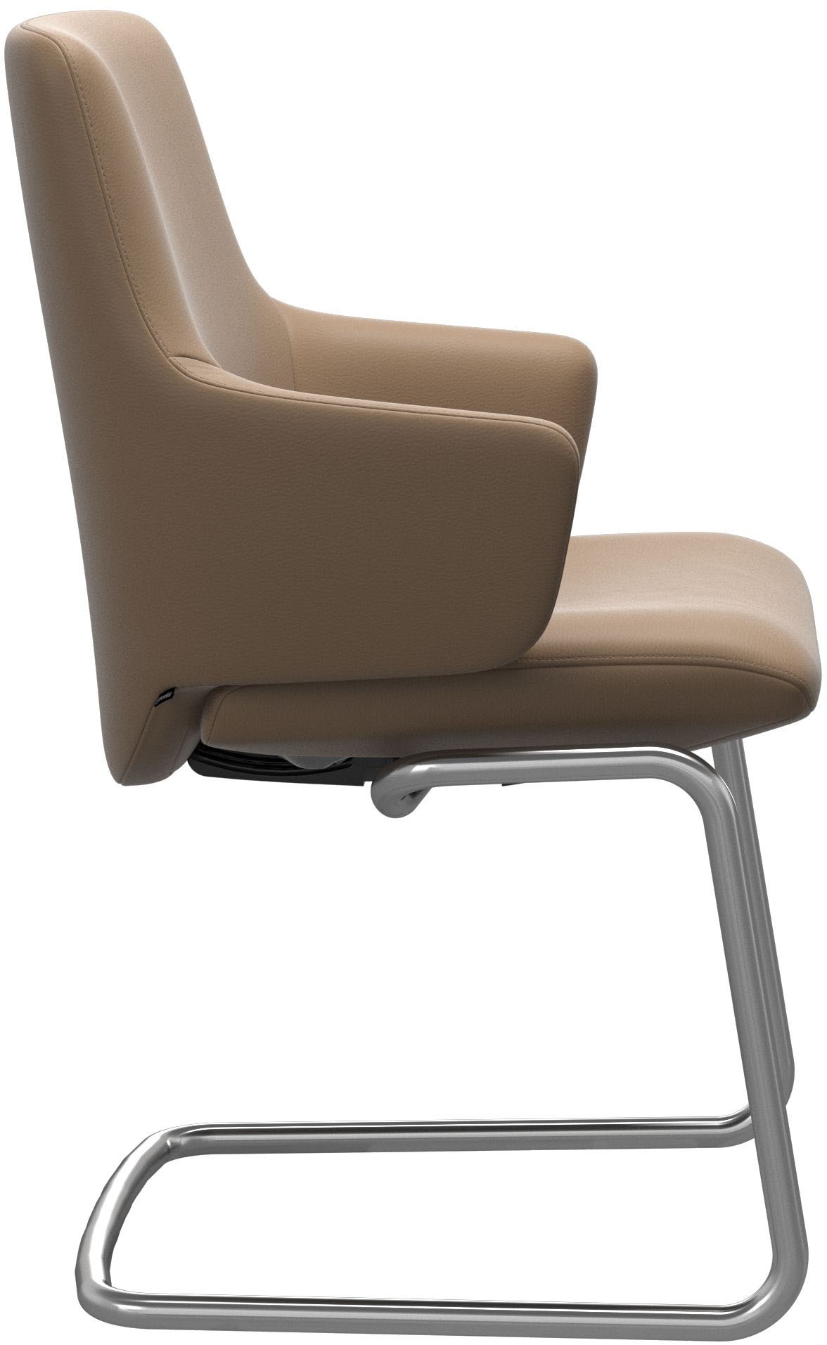 Stressless® Polsterstuhl »Laurel«, Leder PALOMA, Low Back mit Armlehne, Größe L, mit Beinen aus Stahl in Chrom glänzend