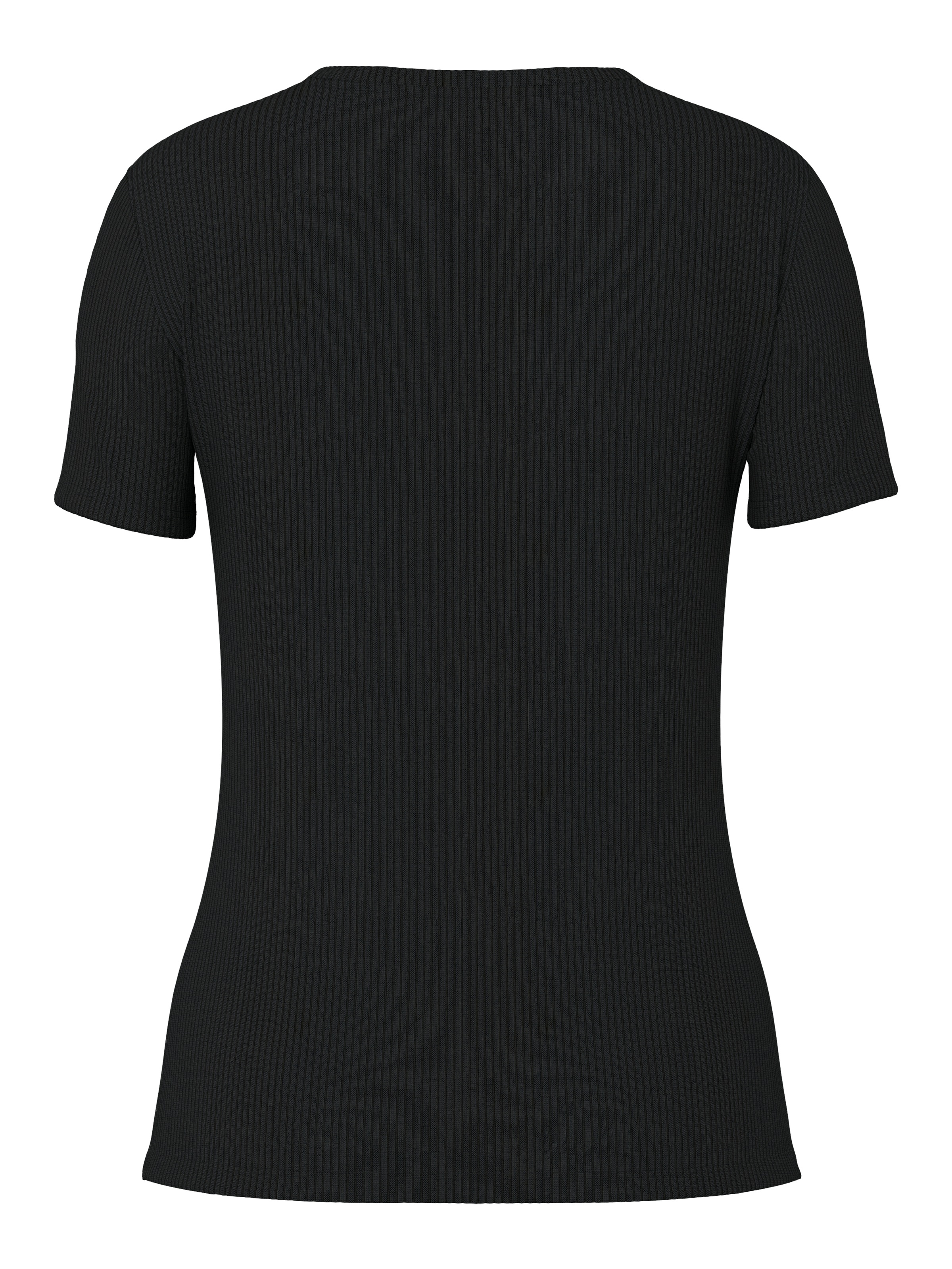 pieces Kurzarmshirt »PCRUKA SS TOP JRS NOOS BC« mit gerippter Struktur