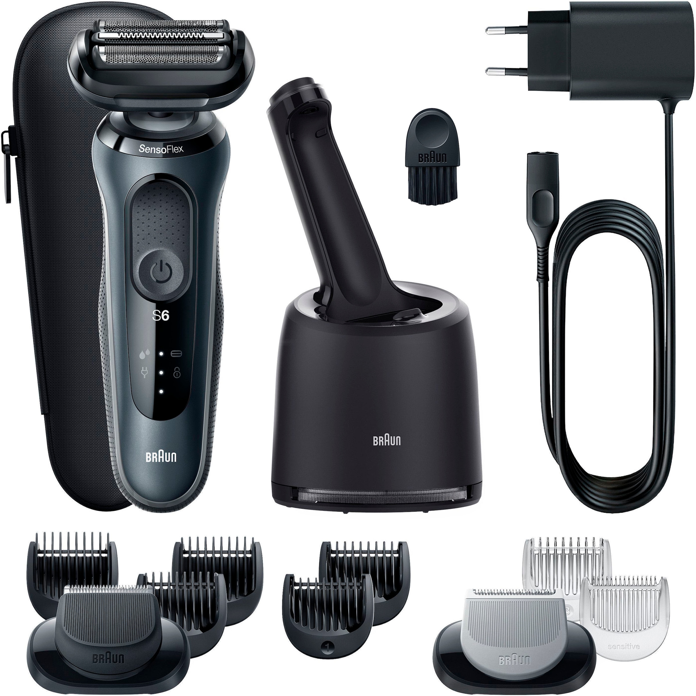 Braun Elektrorasierer »Series 6 61-N7650cc«, Smart Care Center, 2 St. Aufsätze, Wet&Dry, SmartCare Center