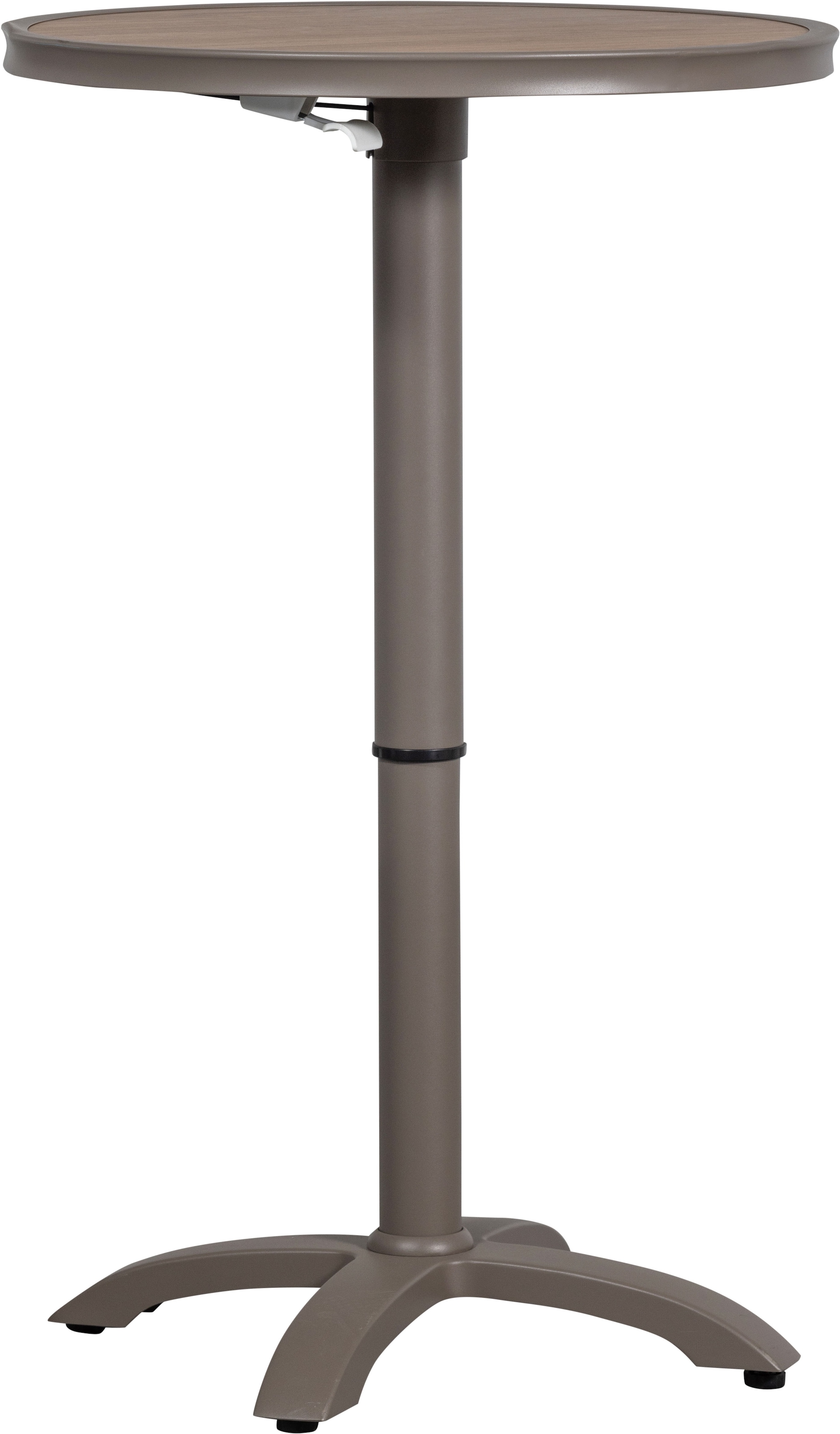 WOOOD Barhocker »WOOOD Jeppe Höhenverstellbarer Bartisch« Höhenverstellbarer Aluminium-Bartisch, flexibel & für Indoor/Outdoor.