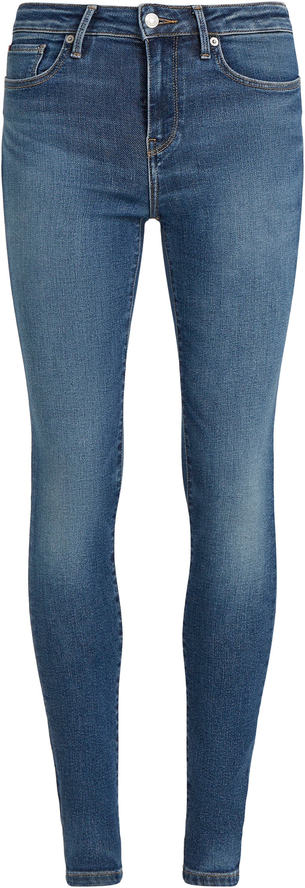 Tommy Hilfiger Skinny-fit-Jeans »COMO SKINNY RW BLACK«, mit Tommy Hilfiger Logo-Badge