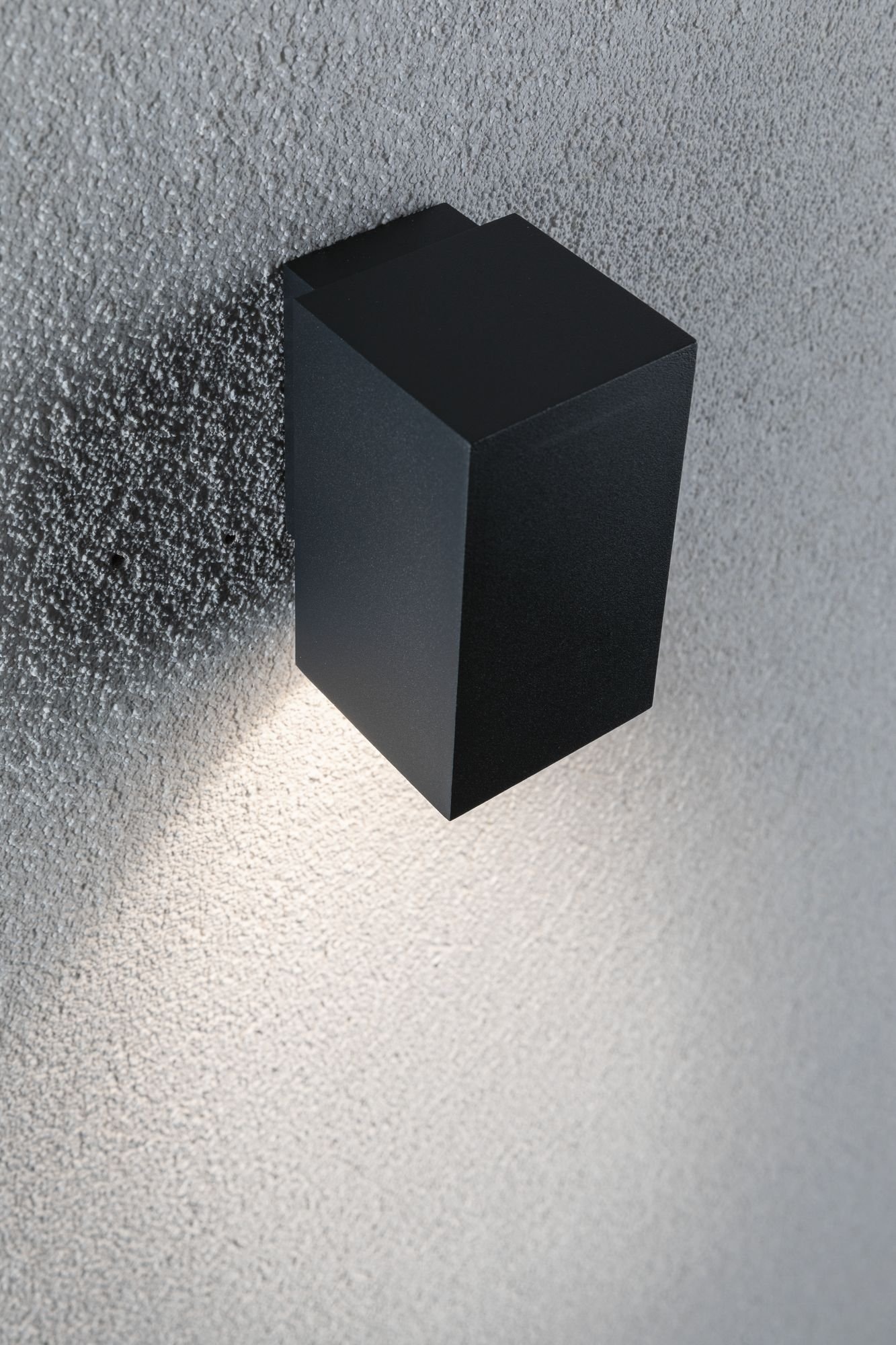 Paulmann LED Außen-Wandleuchte »Flame eckig 58x75mm 3000K 3,8W 320lm 230V Aluminium« 1 Stk. Warmweiß IP44