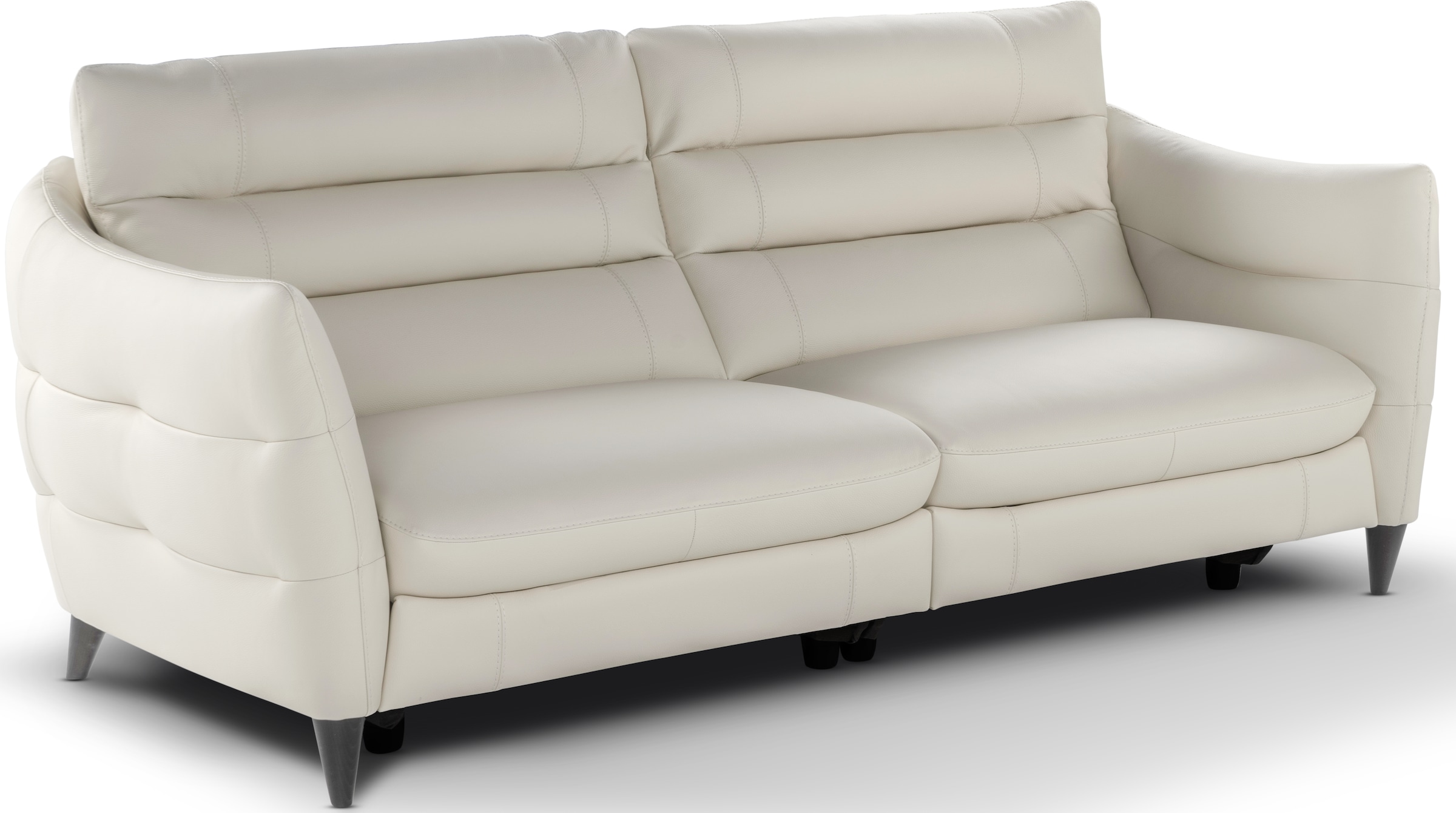 CALIA ITALIA 3-Sitzer »Cabrini, Design trifft super Sitzkomfort,«, in Leder, 220 cm Breite, mit elektrischer Relaxfunktion