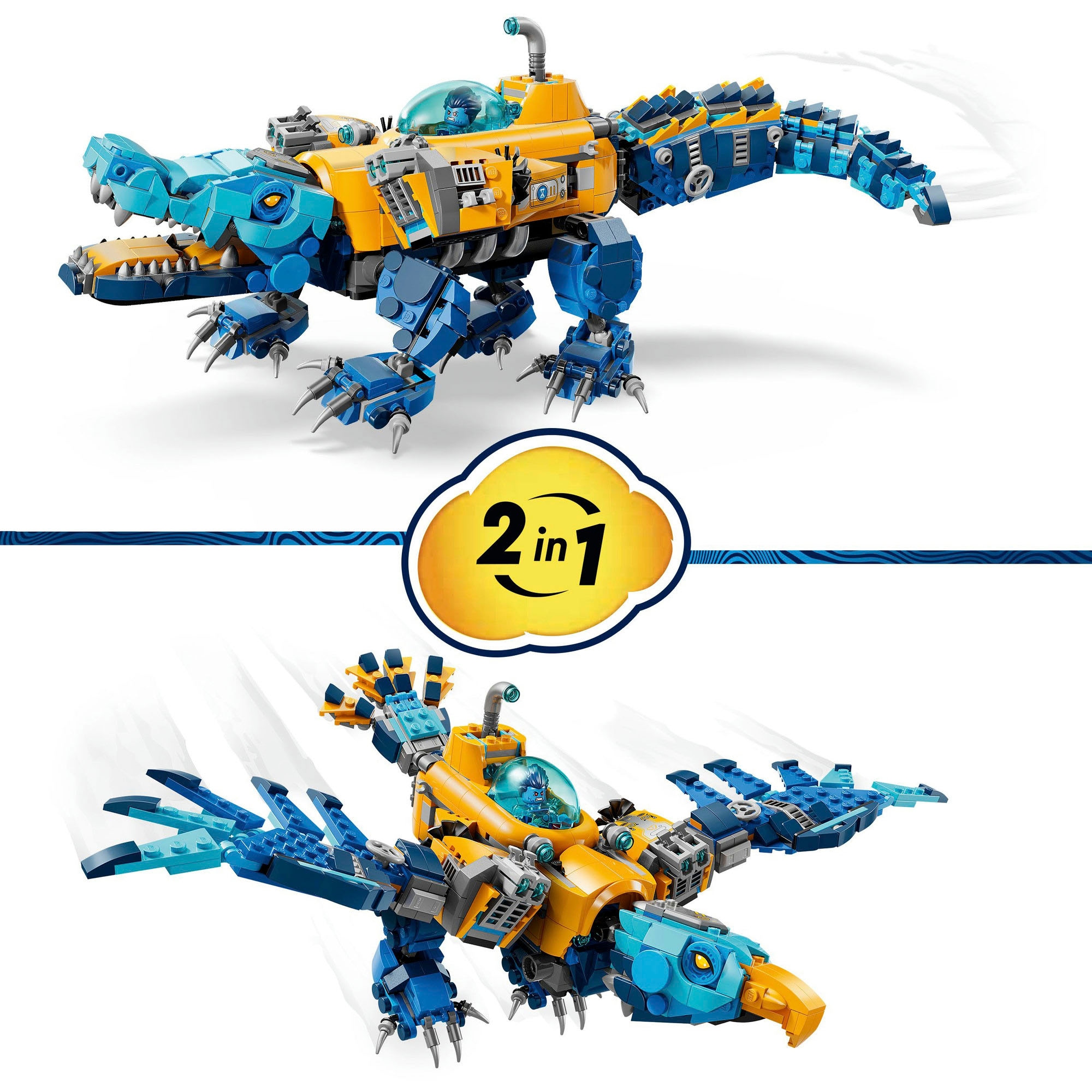 LEGO® Konstruktionsspielsteine »Krokodil-U-Boot (71512), LEGO DREAMZzz« Made in Europe
