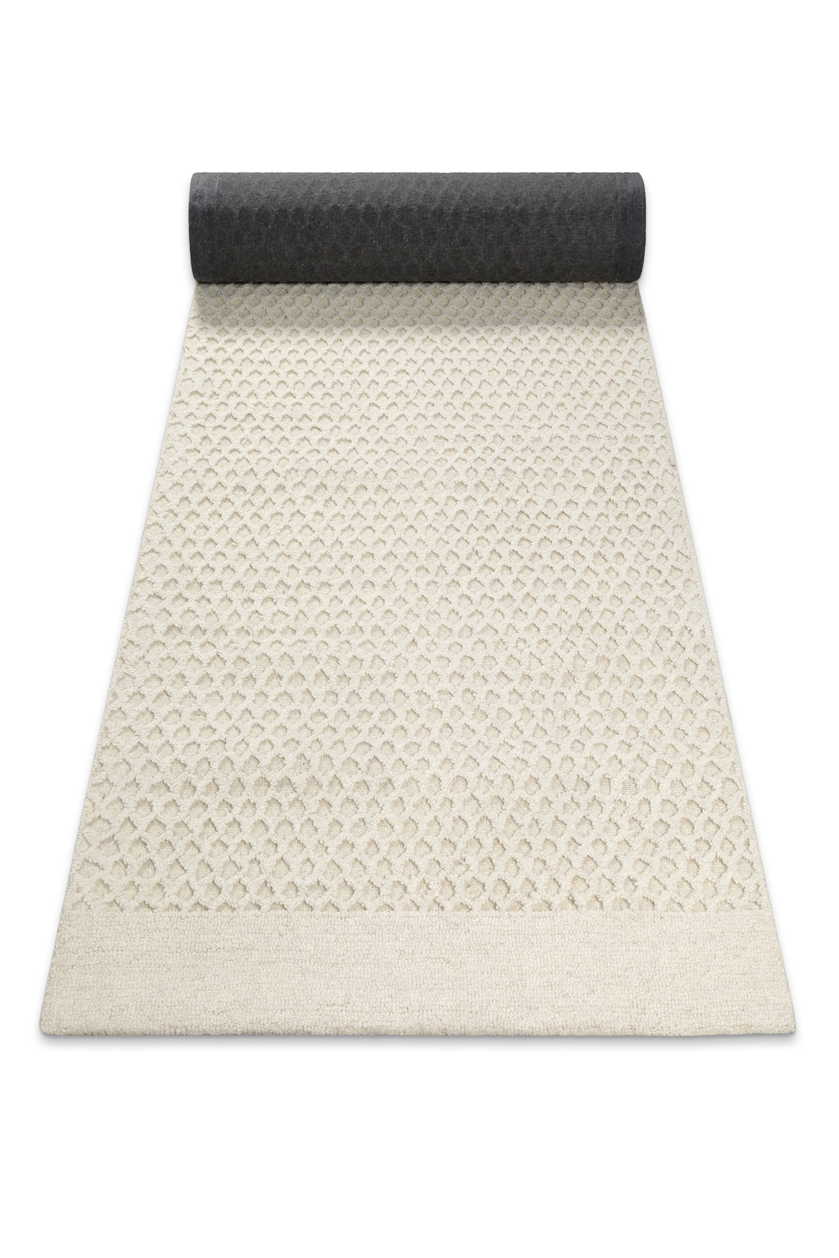 Wecon home Wollteppich »Hamptons THIRTYEIGHT«, rechteckig, 11 mm Höhe, Läufer, Schurwolle, Kurzflor, Wohn- & Schlafzimmer, elegant, Waben