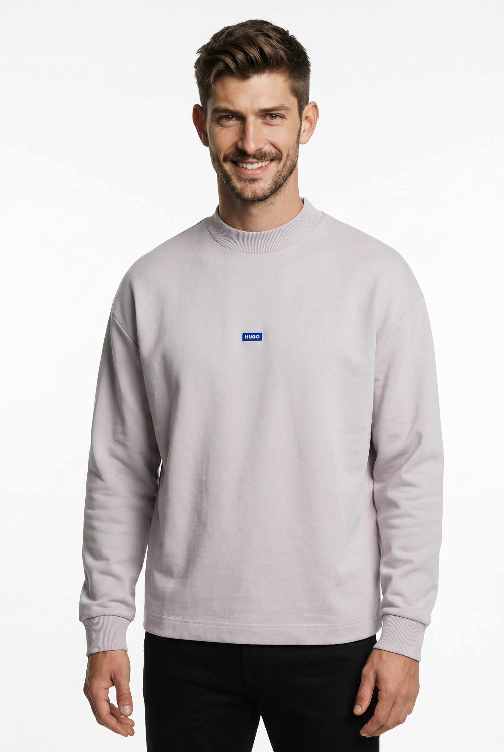 HUGO Sweatshirt »Nedro«, Rundhalsausschnitt, Regular Fit,  Logo-Patch
