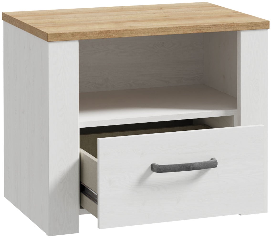 FORTE Nachtkommode B/H/T 61,6/52/42 cm , in 2 Dekoren erhältlich