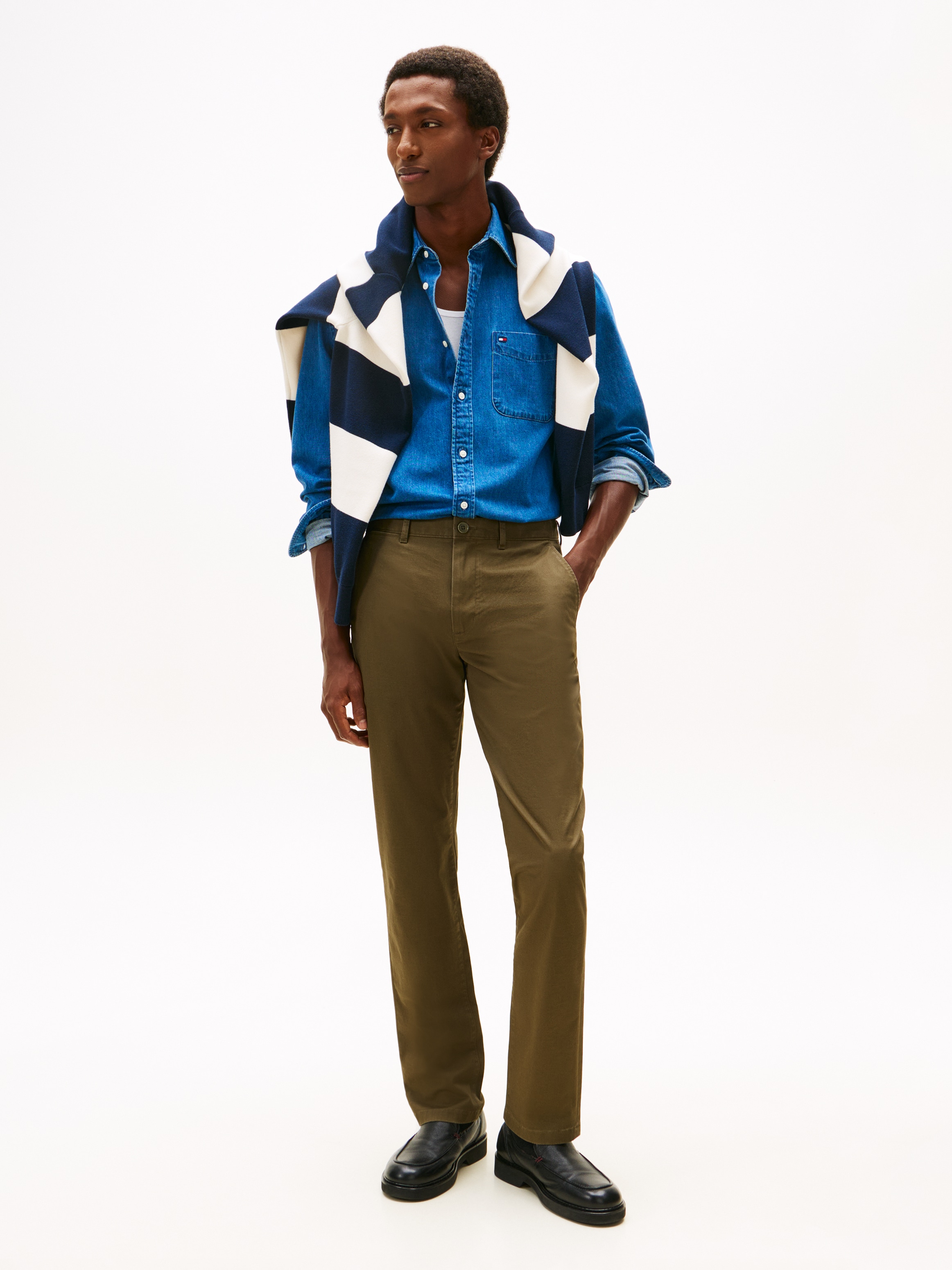 Tommy Hilfiger Chinohose »DENTON ESSENTIAL«  Gerades Bein, Schlichte Optik