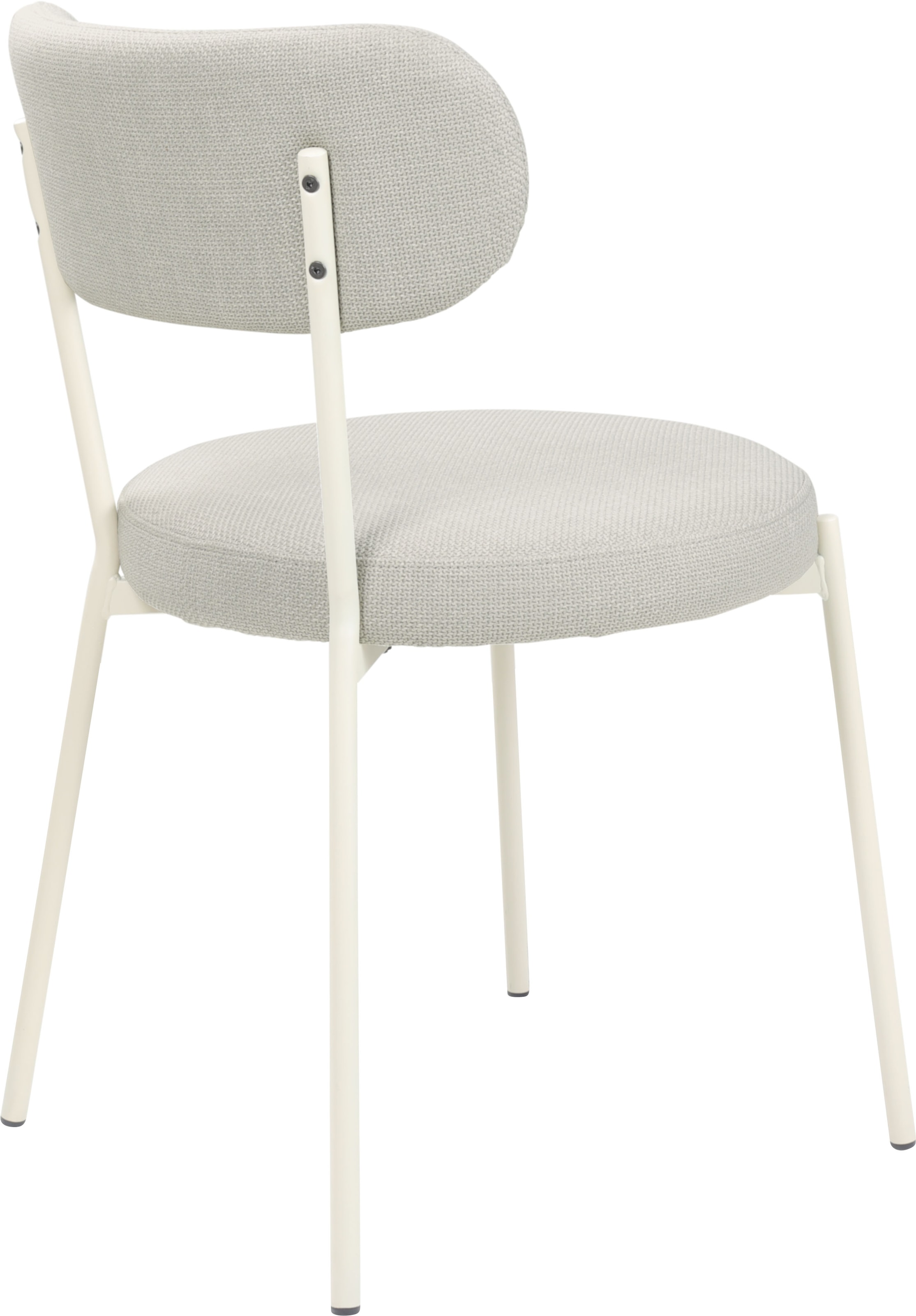 TOM TAILOR HOME 4-Fußstuhl »SOFT PAD CHAIR«, (Set), 2 St., Webstoff, Esszimmerstuhl, 4-Fußgestell, mit Rückenausschnitt