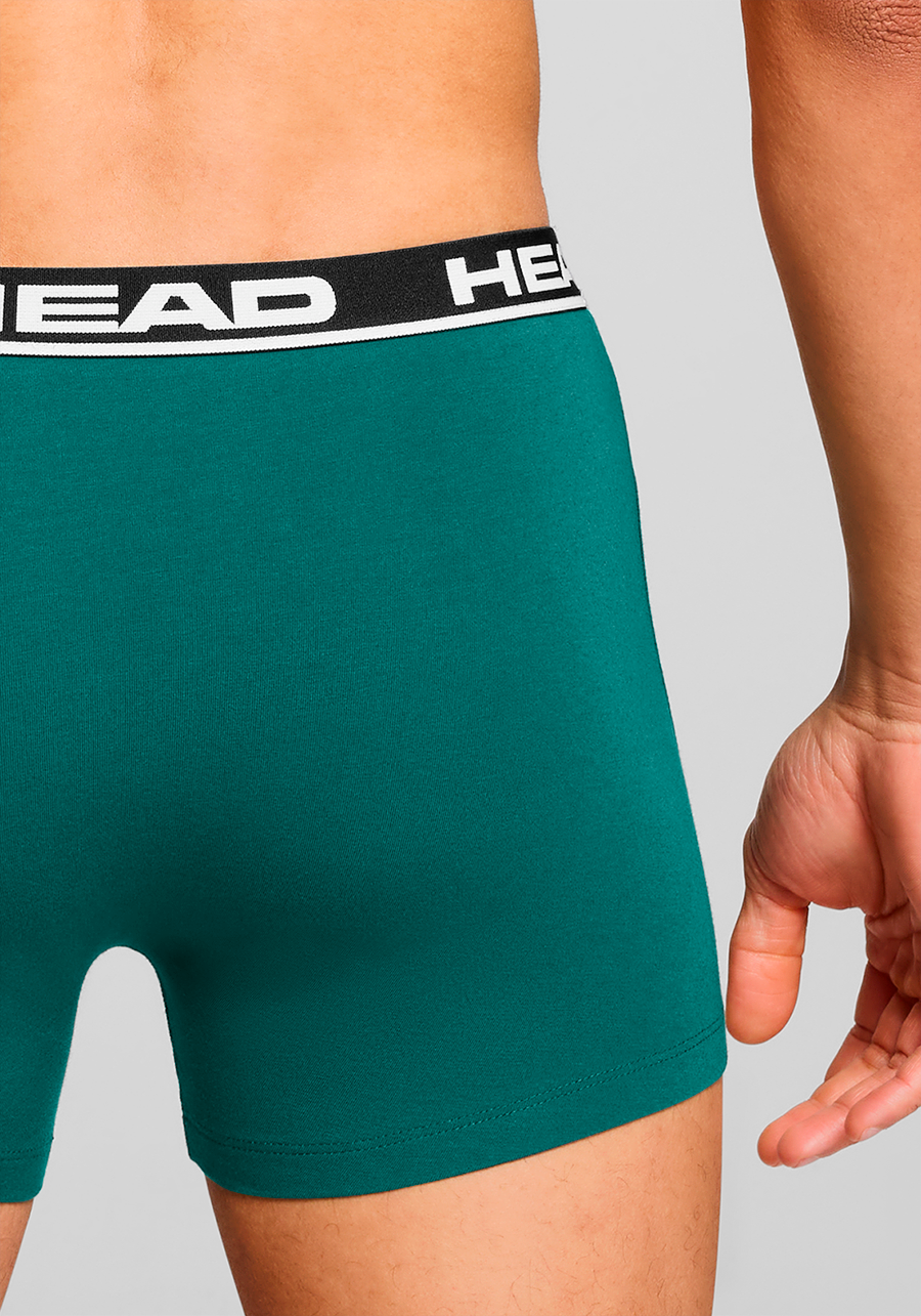 Head Boxershorts »HEAD BASIC BOXER 2P«, (2er Pack), mit elastischem Logobund