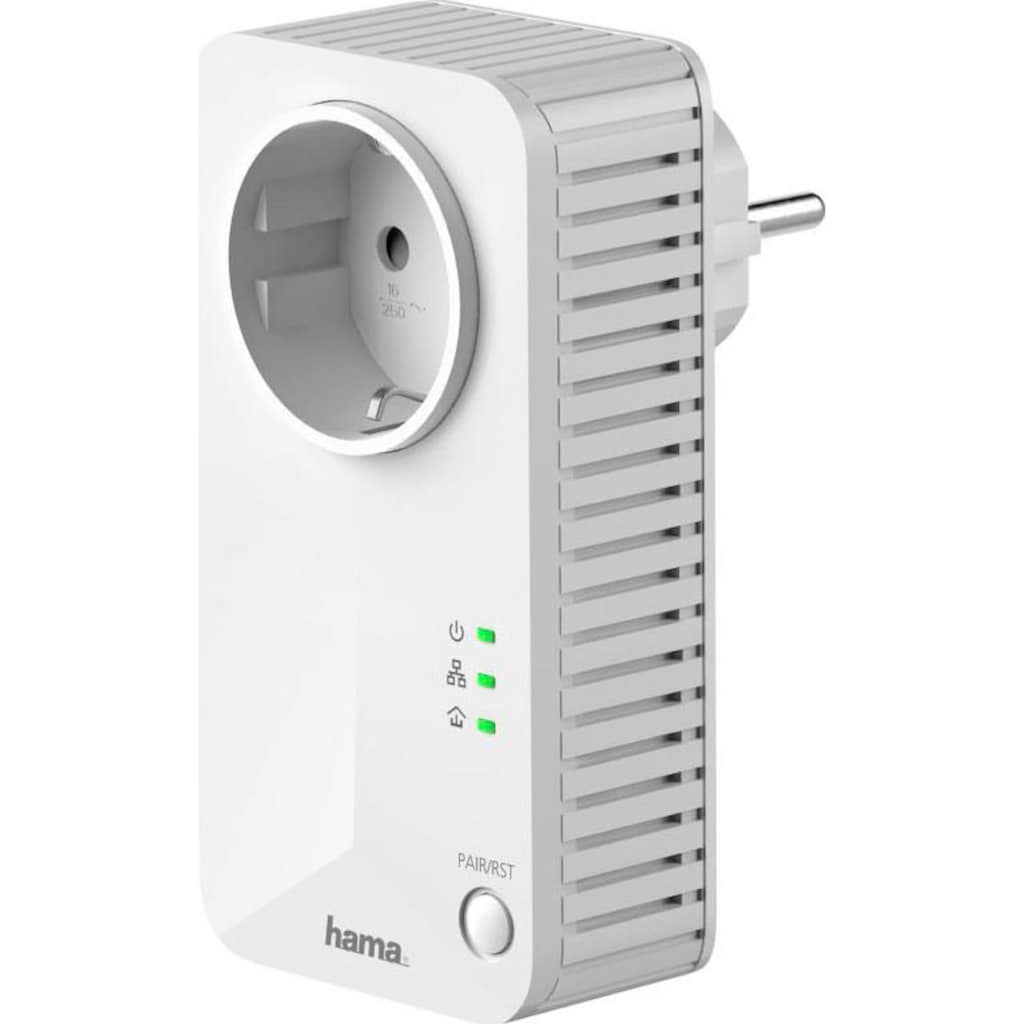 Hama Netzwerk-Adapter »Powerline 600 Mbps Set "Socket"«