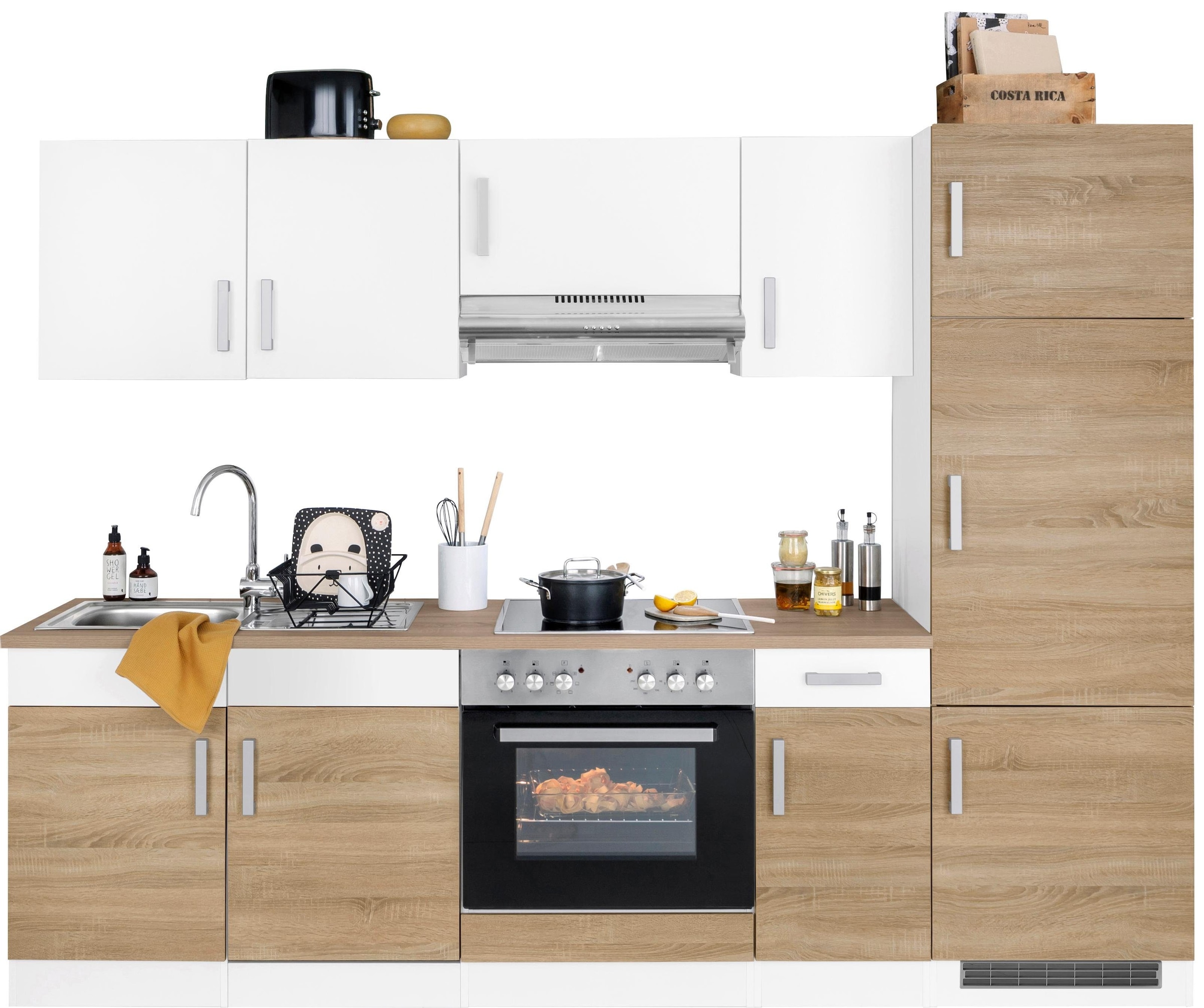 HELD MÖBEL Küchenzeile »Gera«, mit E-Geräten, Breite 270 cm auf Raten  bestellen | Küchenzeilen mit Geräten