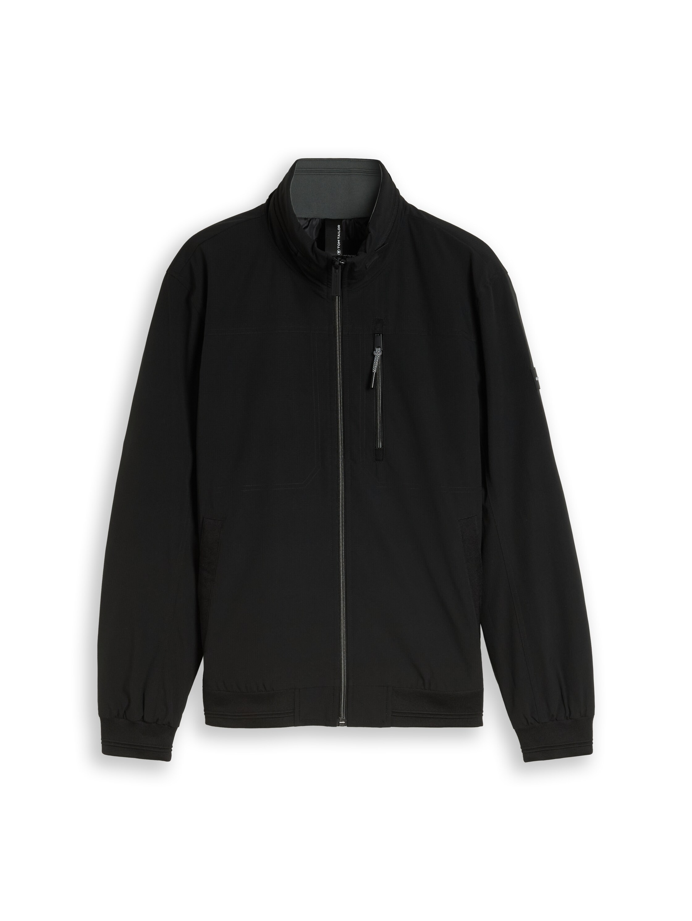 TOM TAILOR Blouson ohne Kapuze Sweatjacke mit Reißverschluss