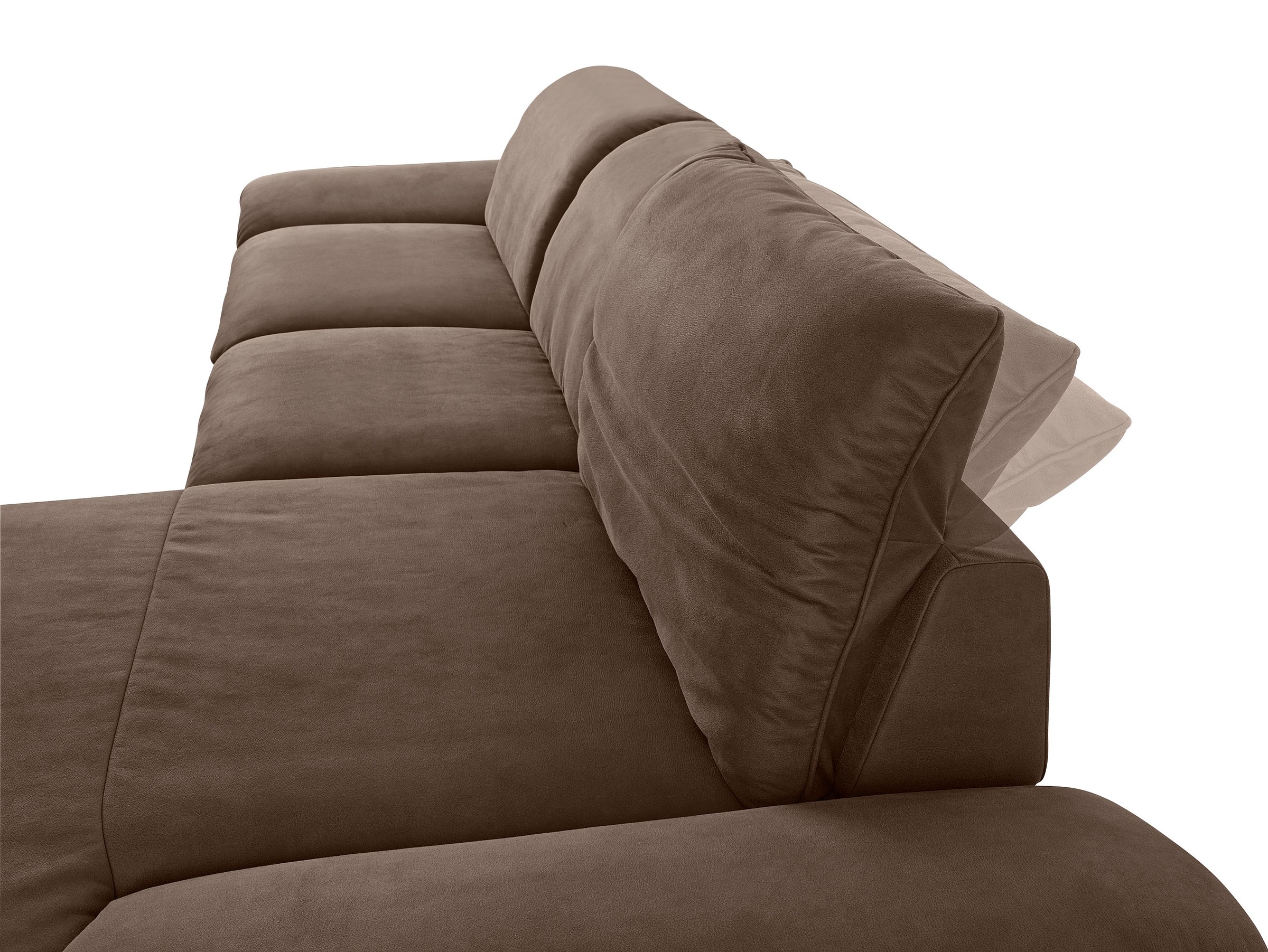 W.SCHILLIG Ecksofa »enjoy&MORE, Designsofa, bequem, zeitlos und elegant, L-Form«, Sitztiefenverstellung, Füße schwarz pulverbeschichtet, Breite 340 cm