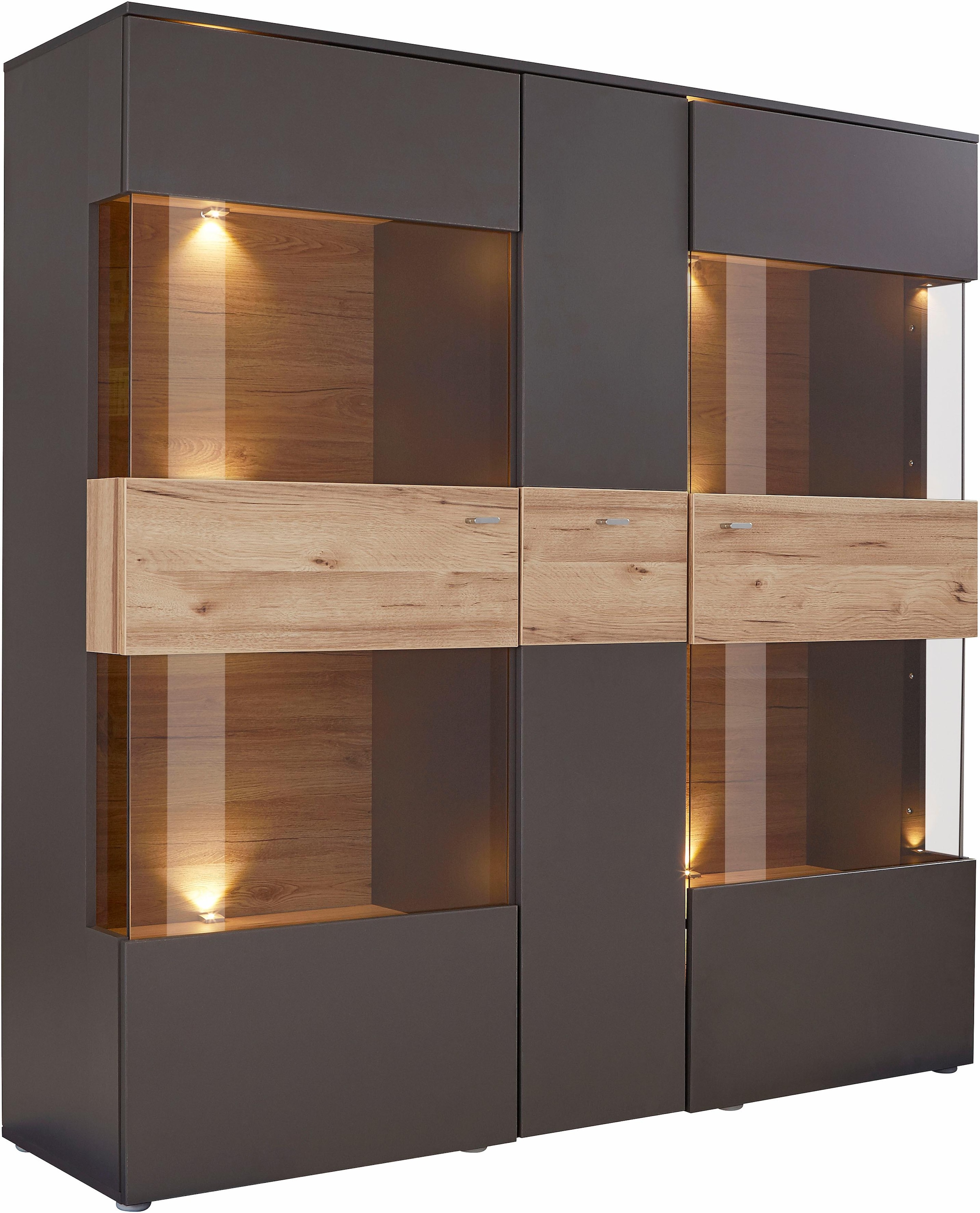 FORTE Vitrine »Como«, Breite 152 cm, inkl. Beleuchtung