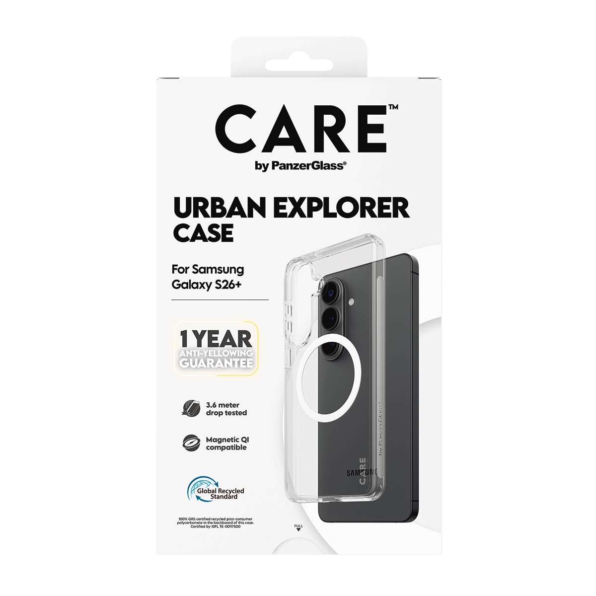 CARE by PanzerGlass Handyhülle »Urban Explorer Case mit Qi für Samsung Galaxy S26+« Smartphones Backcover, Schutzhülle, Handyschutzhülle, Case, Schutzcase, stoßfest