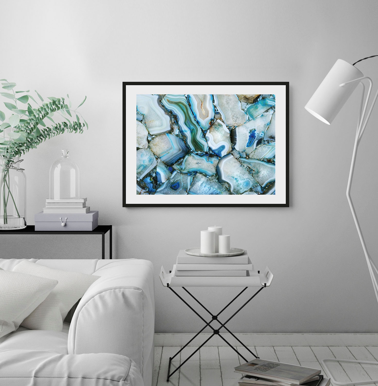 queence Bild »Cinderella«, Abstrakt-Stein-Spa-Spirituelle Bilder, (1 St.), HD Premium Poster-Druck inkl. Holzrahmen