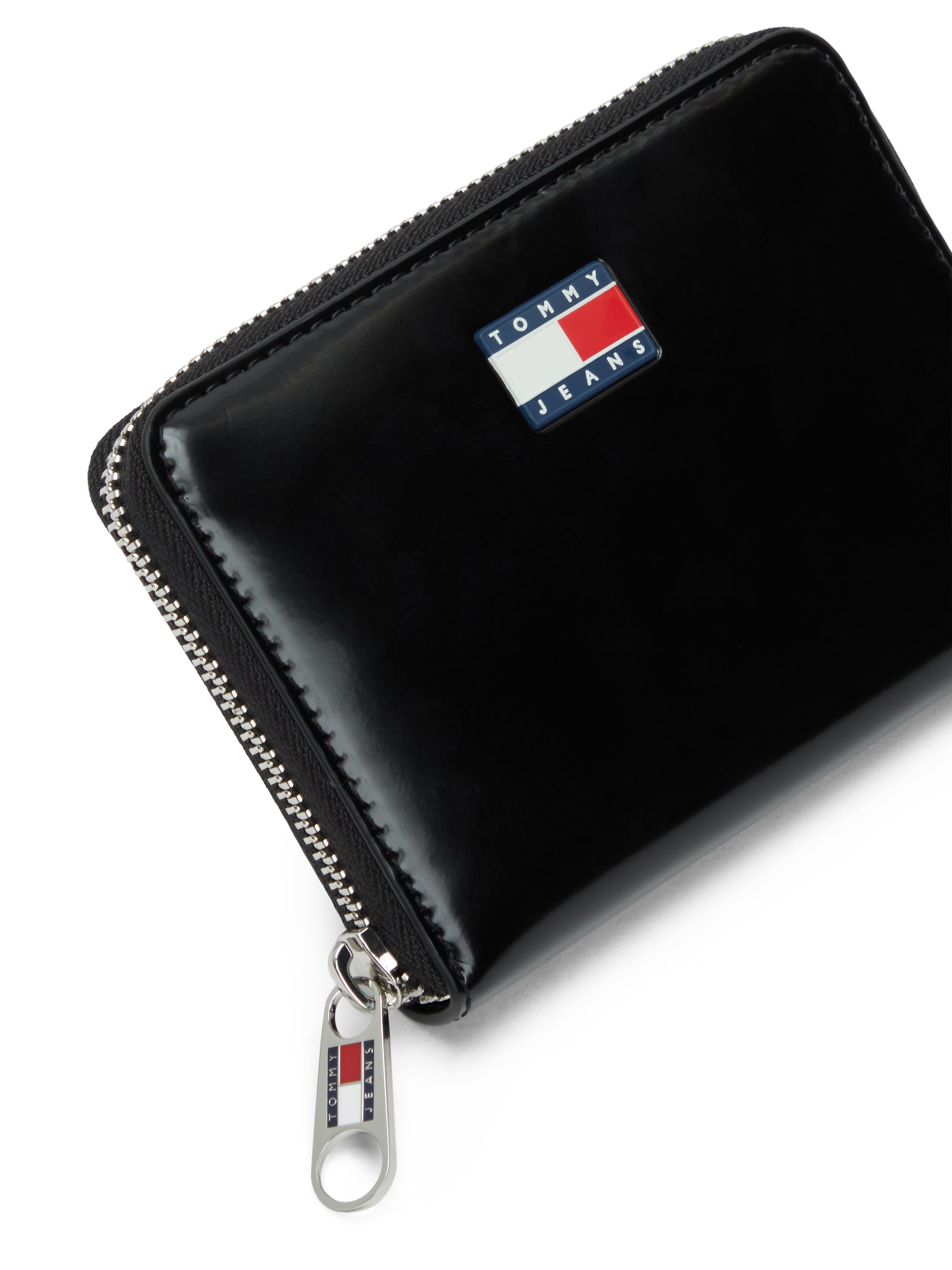 Tommy Jeans Geldbörse »TJW MUST MED ZA« , Damen Geldbeutel, Portemonnaie mit typischer Logoflagge