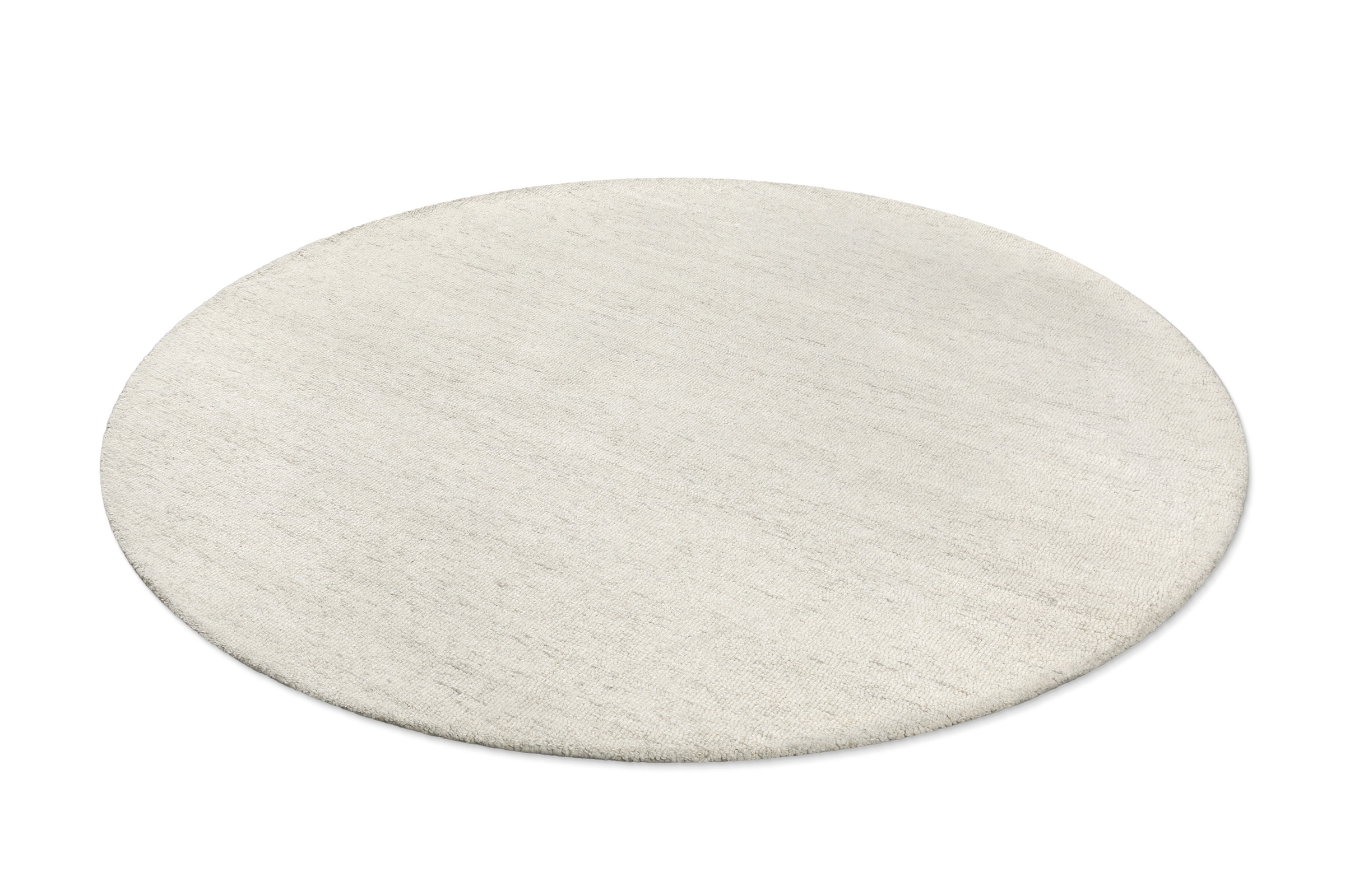 Wecon home Wollteppich »Hamptons SIXTEEN«, rund, 10 mm Höhe, Schurwolle, Kurzflor, Wohnzimmer, Schlafzimmer, elegant, meliert