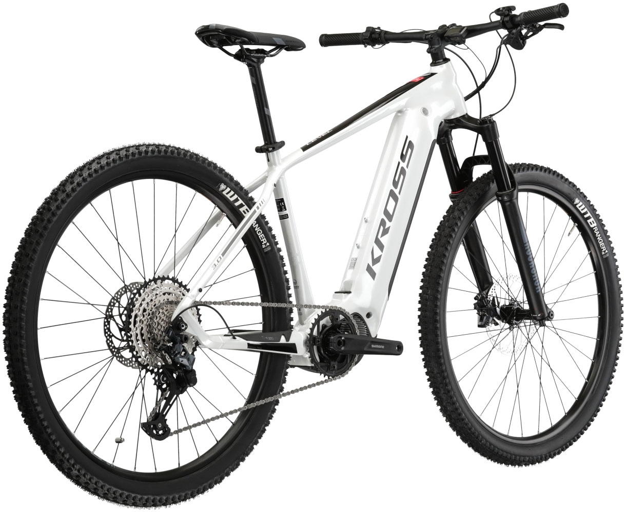 Kross E-Bike »E-MTB Level Boost 3.0 29 Zoll weiß«, 12 Gang, Shimano, DEORE SLX M7100, Mittelmotor 250 W, Pedelec, Elektrofahrrad für Damen und Herren