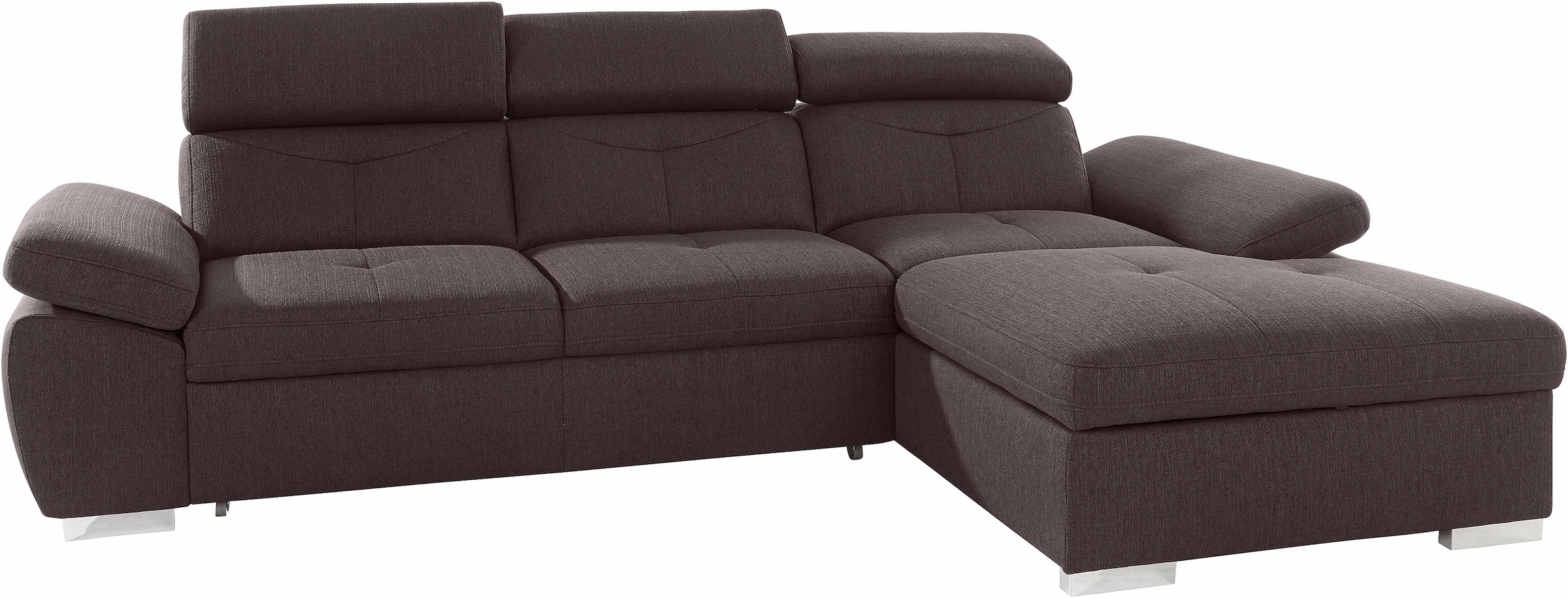 Ecksofa »Spring, super bequem und komfortabel mit Armteil- und Kopfteilfunktion«,...