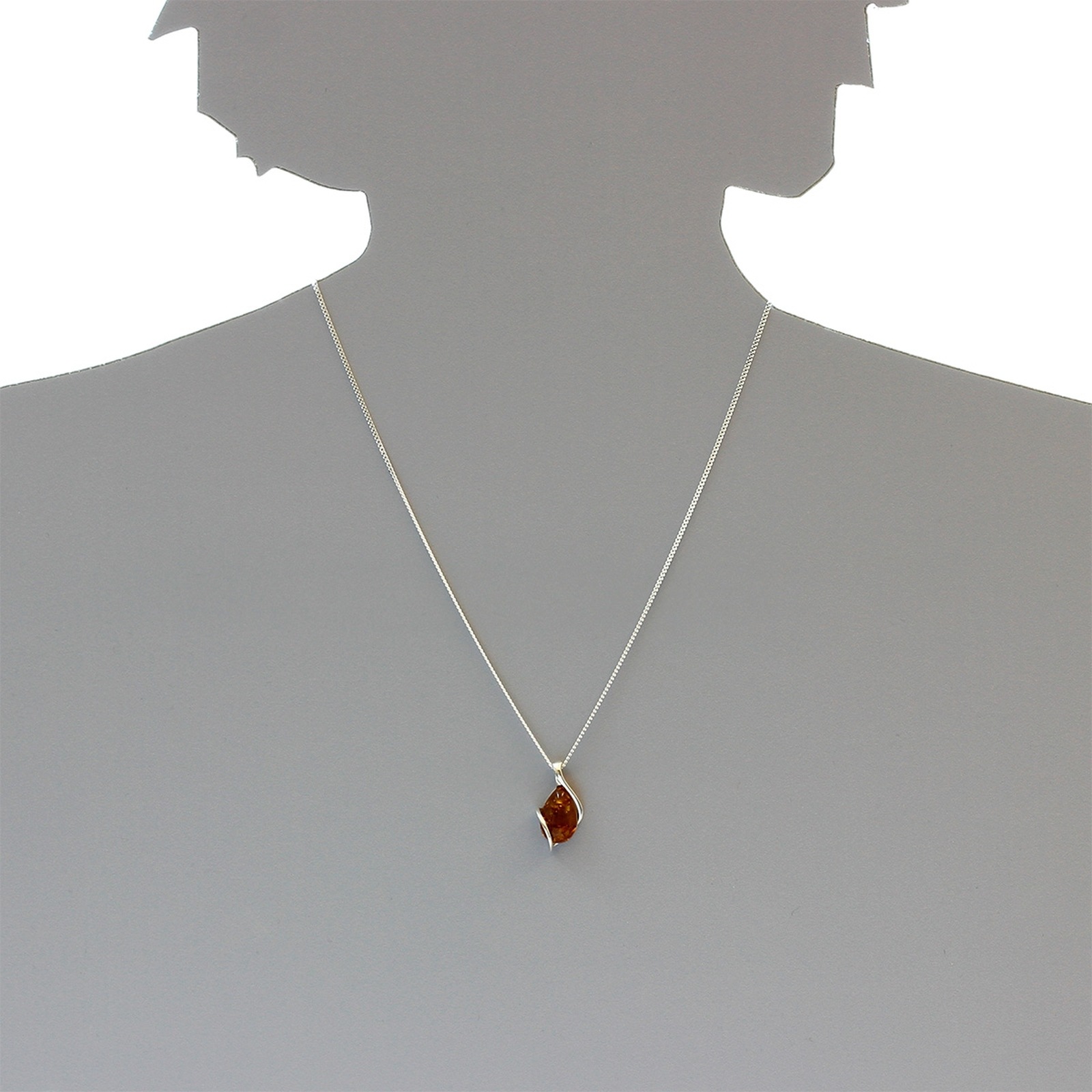 OSTSEE-SCHMUCK Kette mit Anhänger »- Romy - Silber 925/000 - Bernstein«