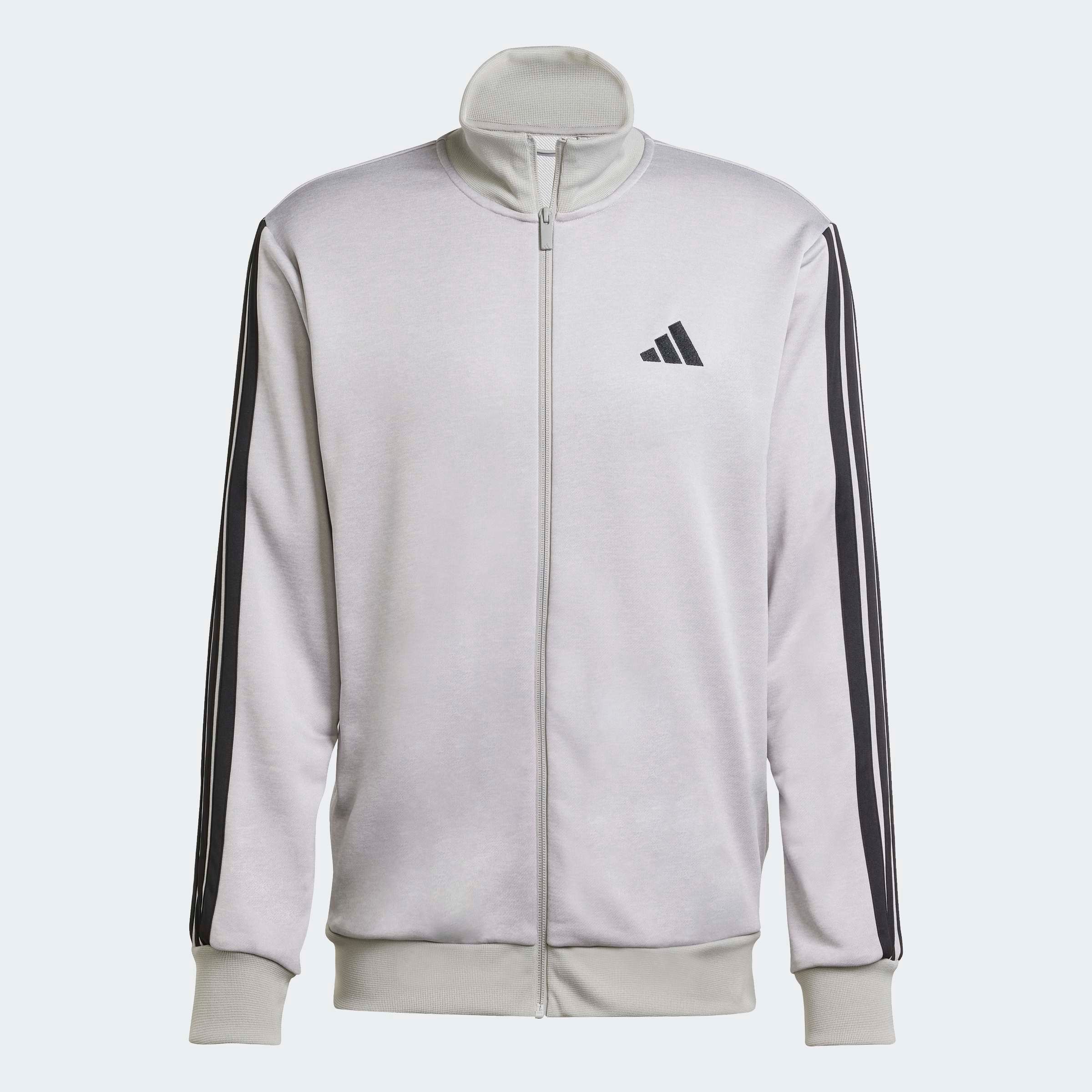 adidas Sportswear Trainingsanzug »M 3S FT TT TS« 2 Stk. tlg. drei Streifen Tracksuit aus weichem French-Terry-Material