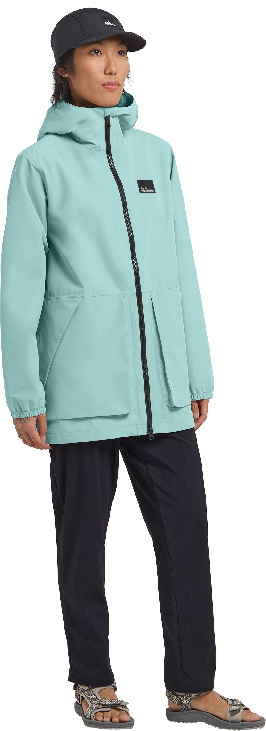 Jack Wolfskin Funktionsparka »TERRAVIEW 2L PARKA W«, mit Kapuze