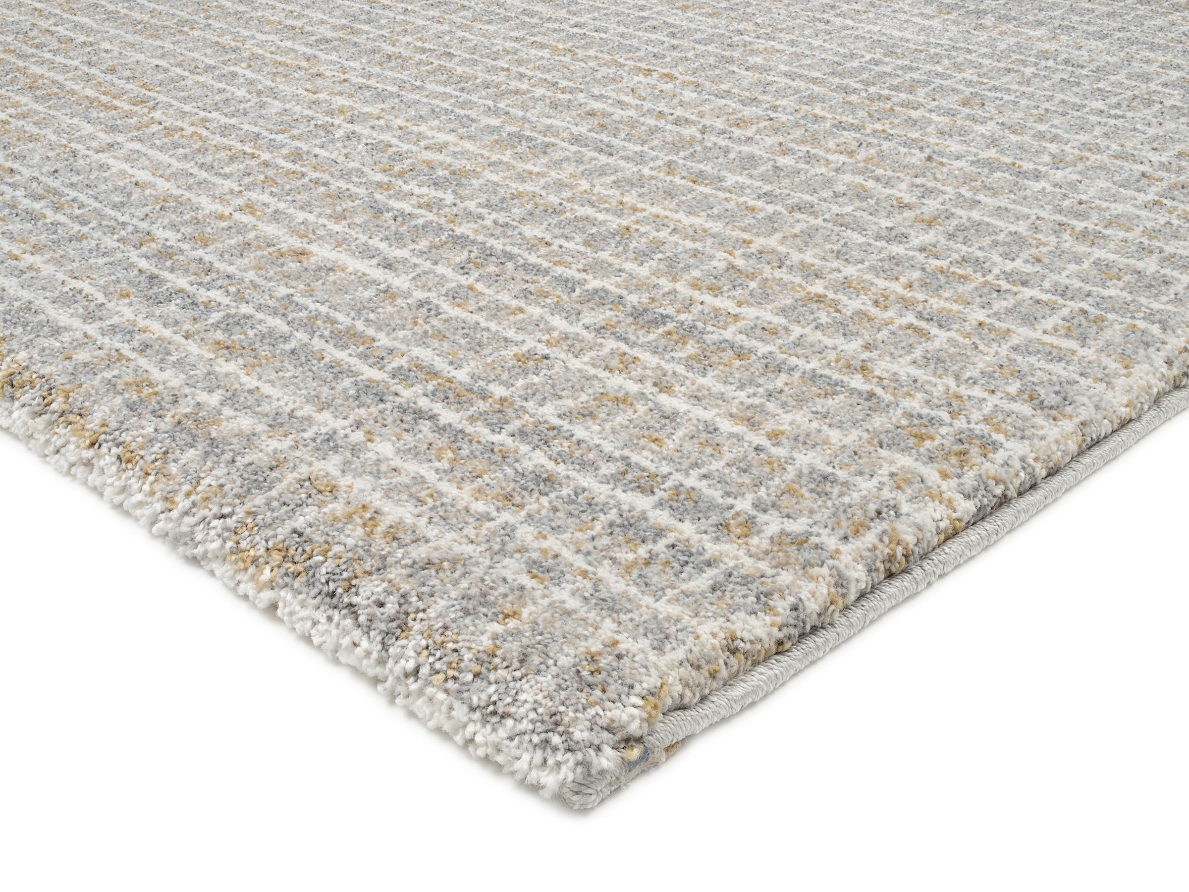 OCI DIE TEPPICHMARKE Läufer »NEW VILLA GEO«, rechteckig, 20 mm Höhe, fein kariertes Design, Wohnzimmer