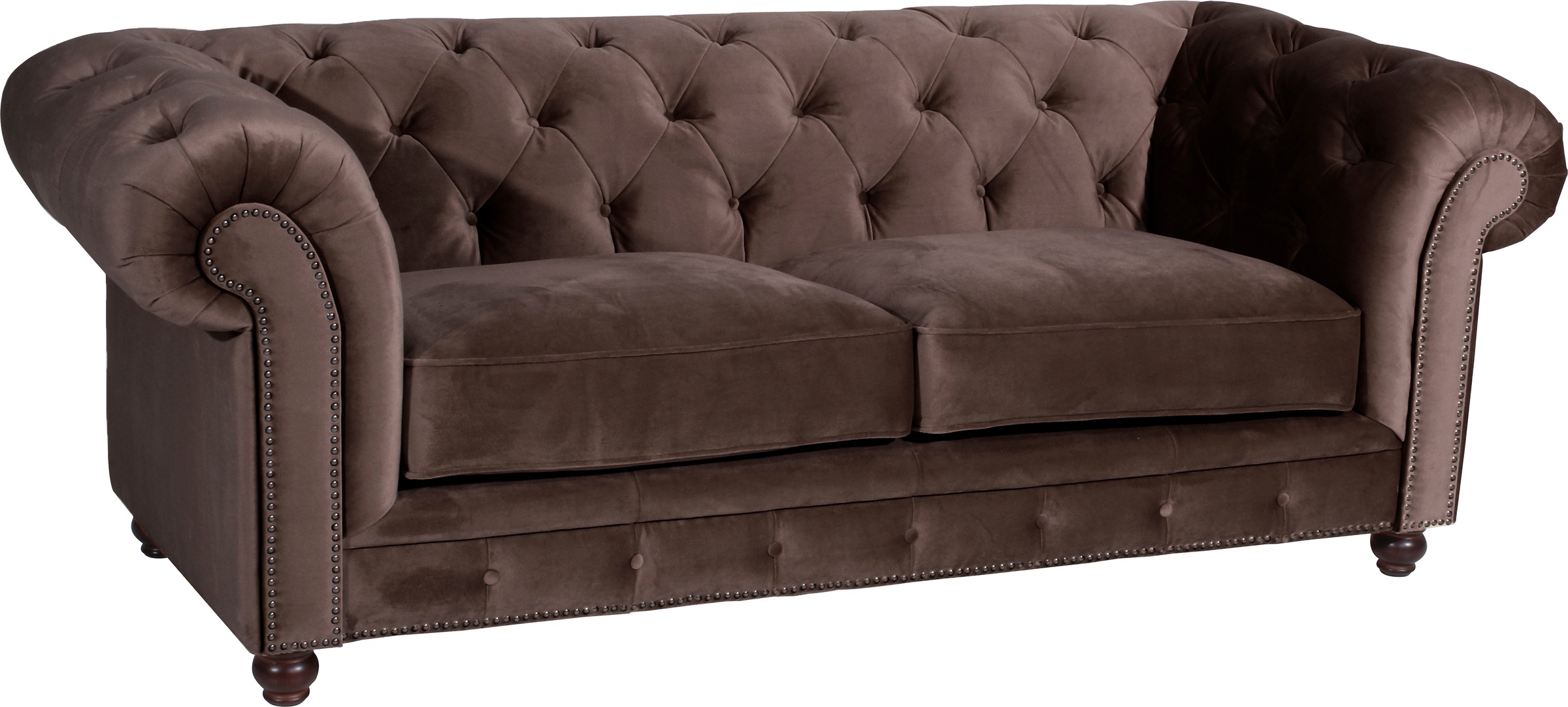 Max Winzer® Polstergarnitur »Old England Chesterfield, hochwertig und elegant«, (3 tlg.), mit edler Knopfheftung, 3-tlg.
