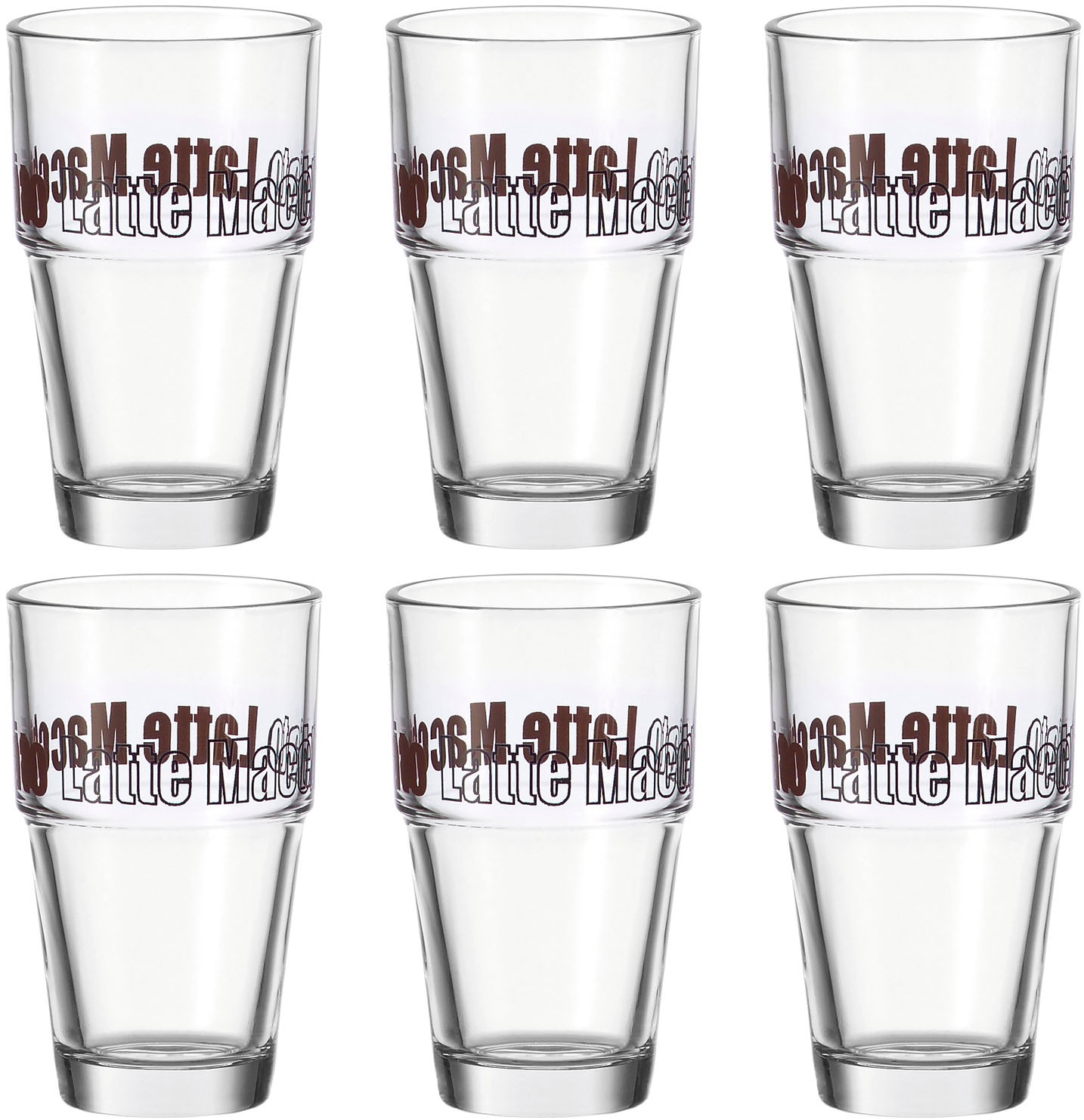 Latte-Macchiato-Glas »Solo«, (Set, 6 tlg.), 410 ml, 6-teilig