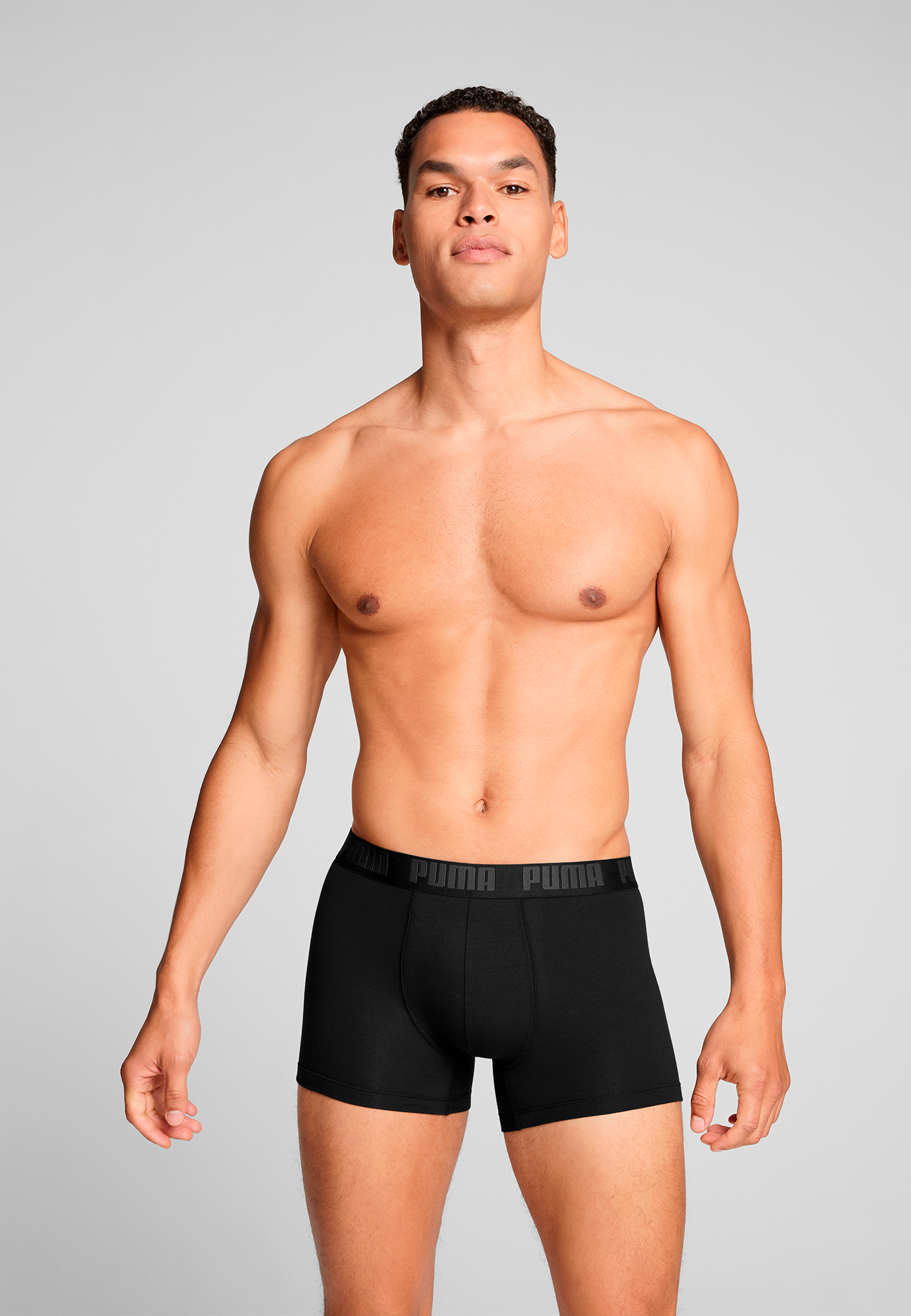 PUMA Boxershorts »PUMA MEN EVERYDAY BASIC BOXERS 2P« Packung, 2er Pack,  mit Puma Webbund