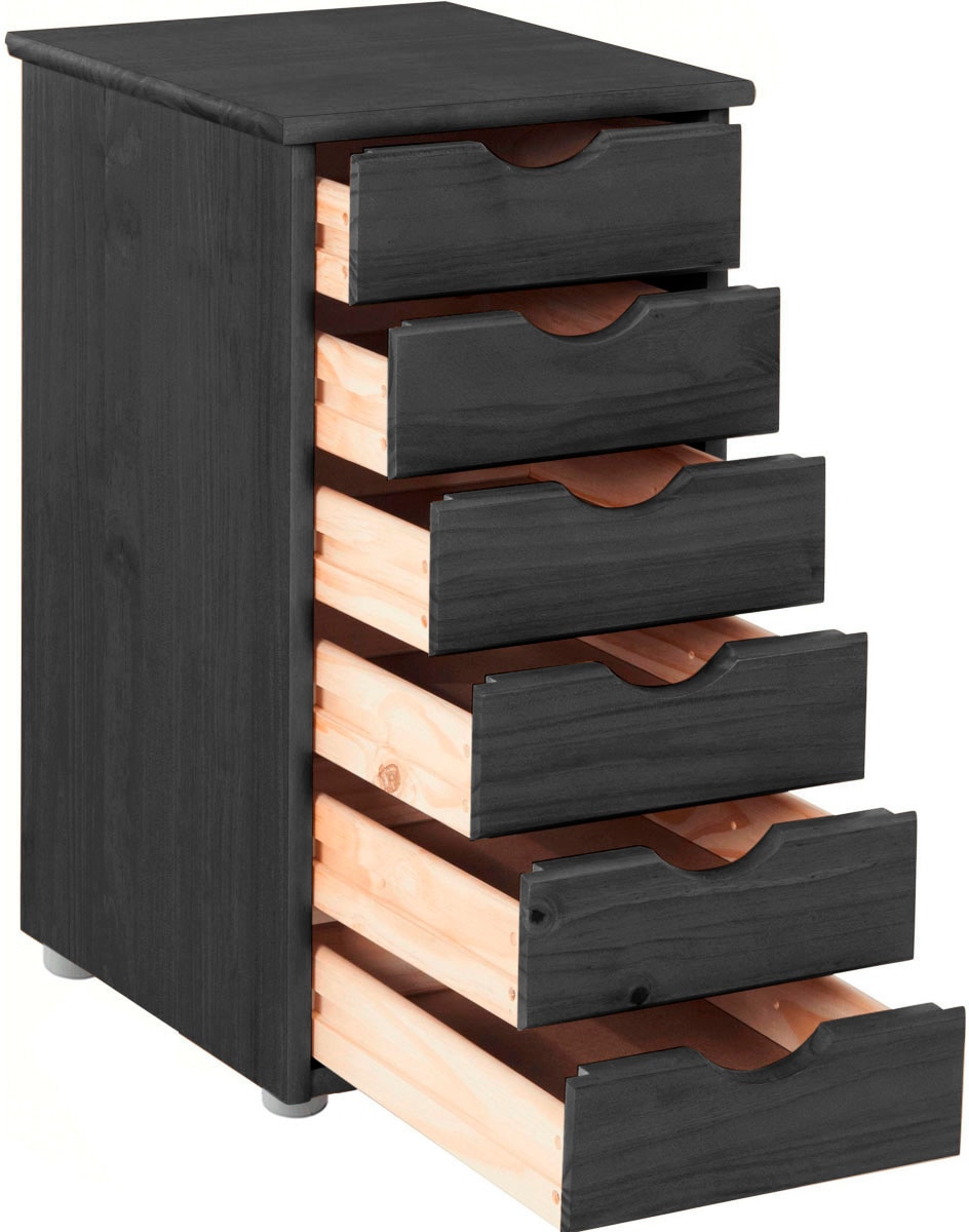 INOSIGN Kommode »Gava«, aus massivem Kiefernholz, mit Stauraummöglichkeiten, Breite 39 cm