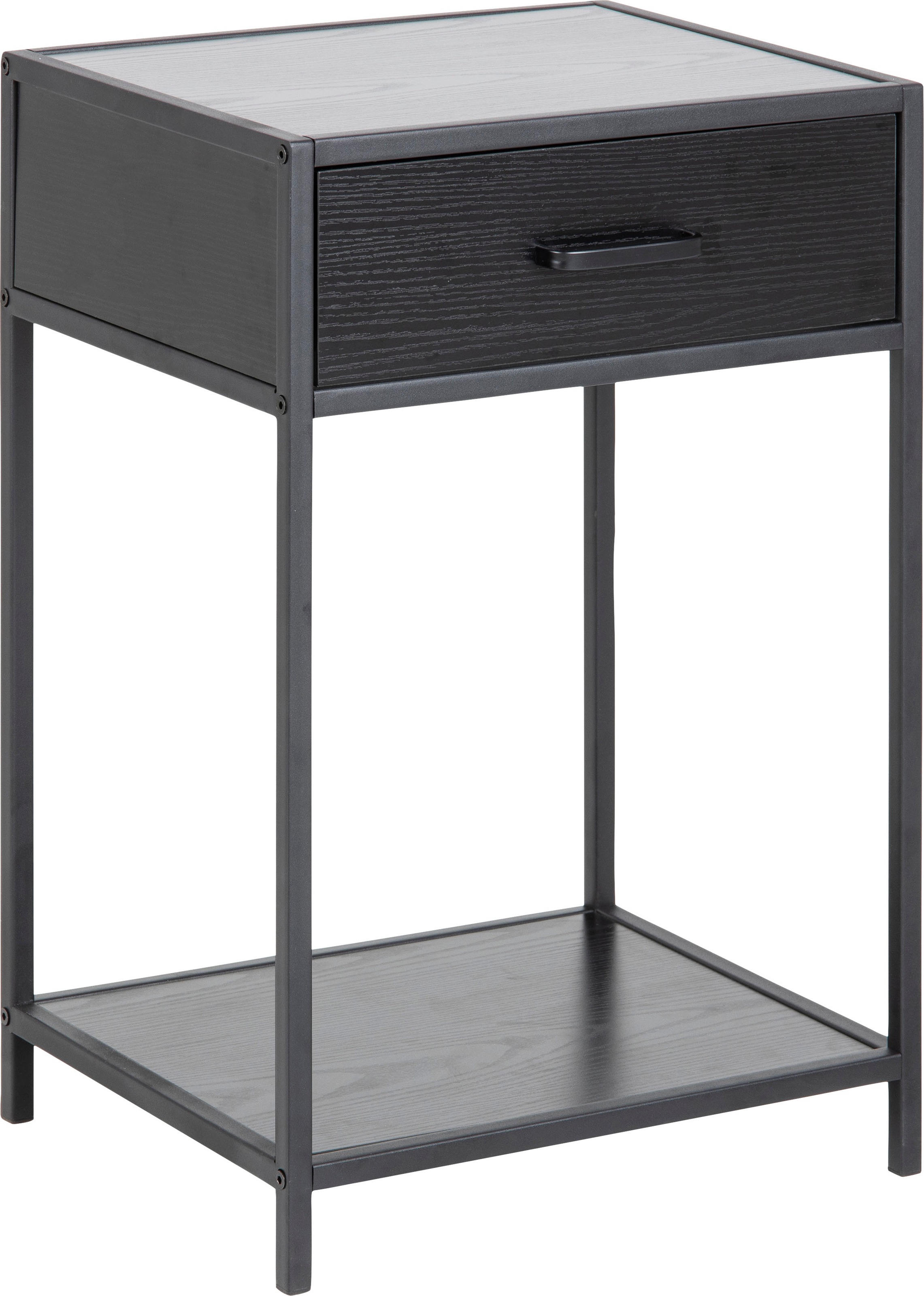 ACTONA GROUP Nachttisch, Metallgestell, Industrie-Look, Schublade und Einlegeboden, H: 63 cm
