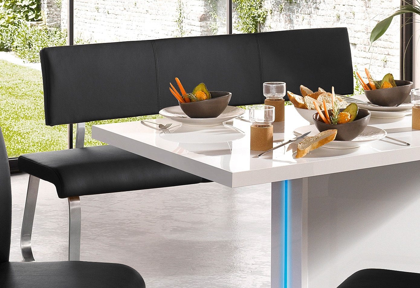 MCA furniture Polsterbank »Arco, TOPSELLER!«, (1 St., Polsterbank, Esszimmerbank), belastbar bis 280 kg, Kunstleder, in verschiedenen Breiten