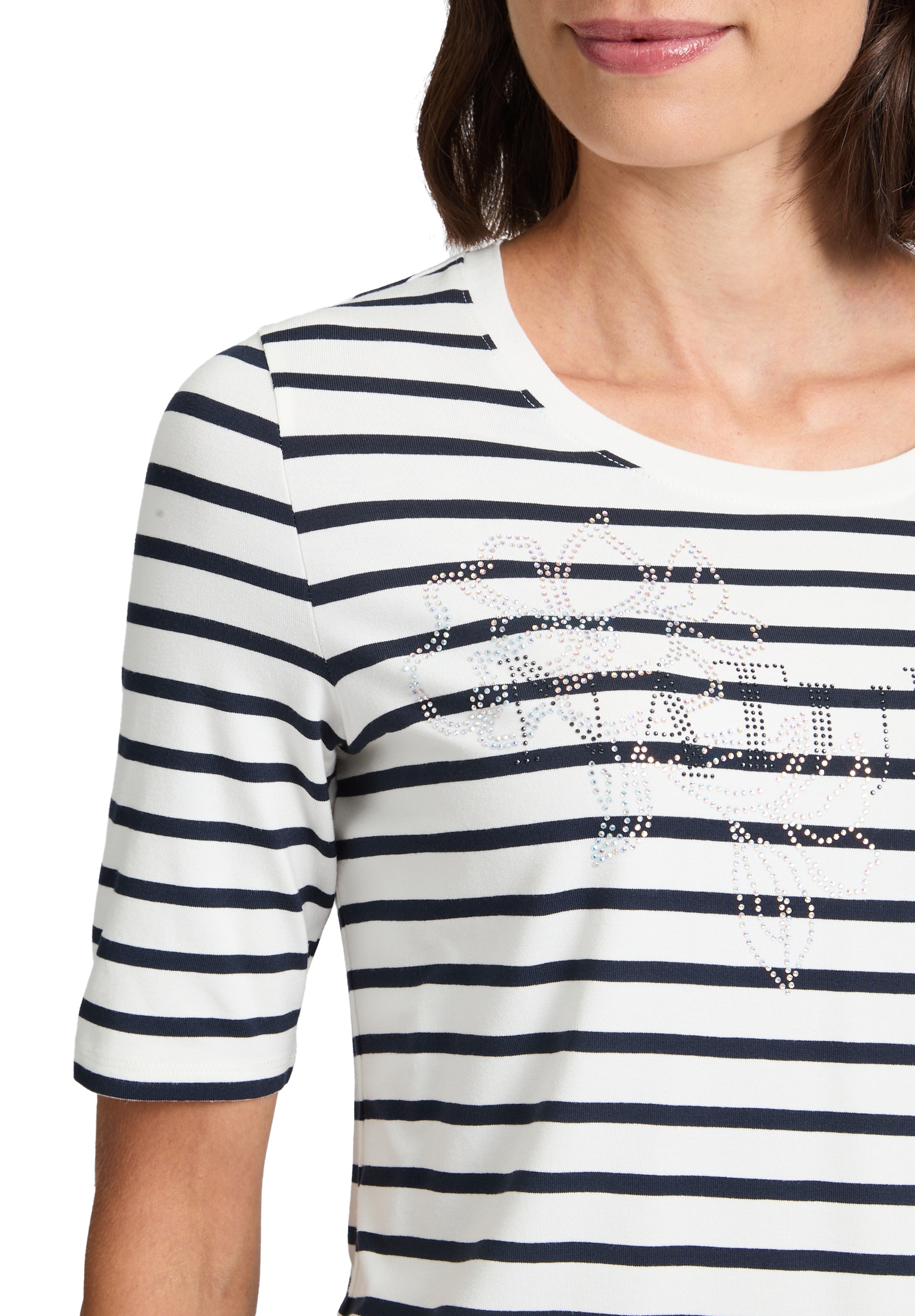 Betty Barclay T-Shirt »Ringelshirt mit Schmucksteinen«