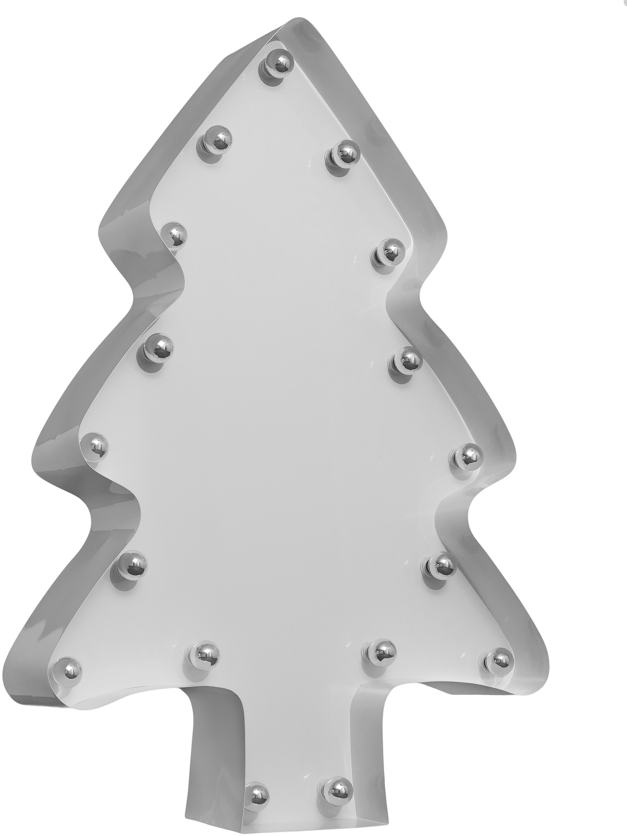 MARQUEE LIGHTS LED Dekolicht »Weihnachtsbaum, Weihnachtsdeko« E14 1 Stk. Warmweiß Wandlampe,Tischlampe Weihnachten 17 Leuchtmittel E14 (exkl.) -82x122cm