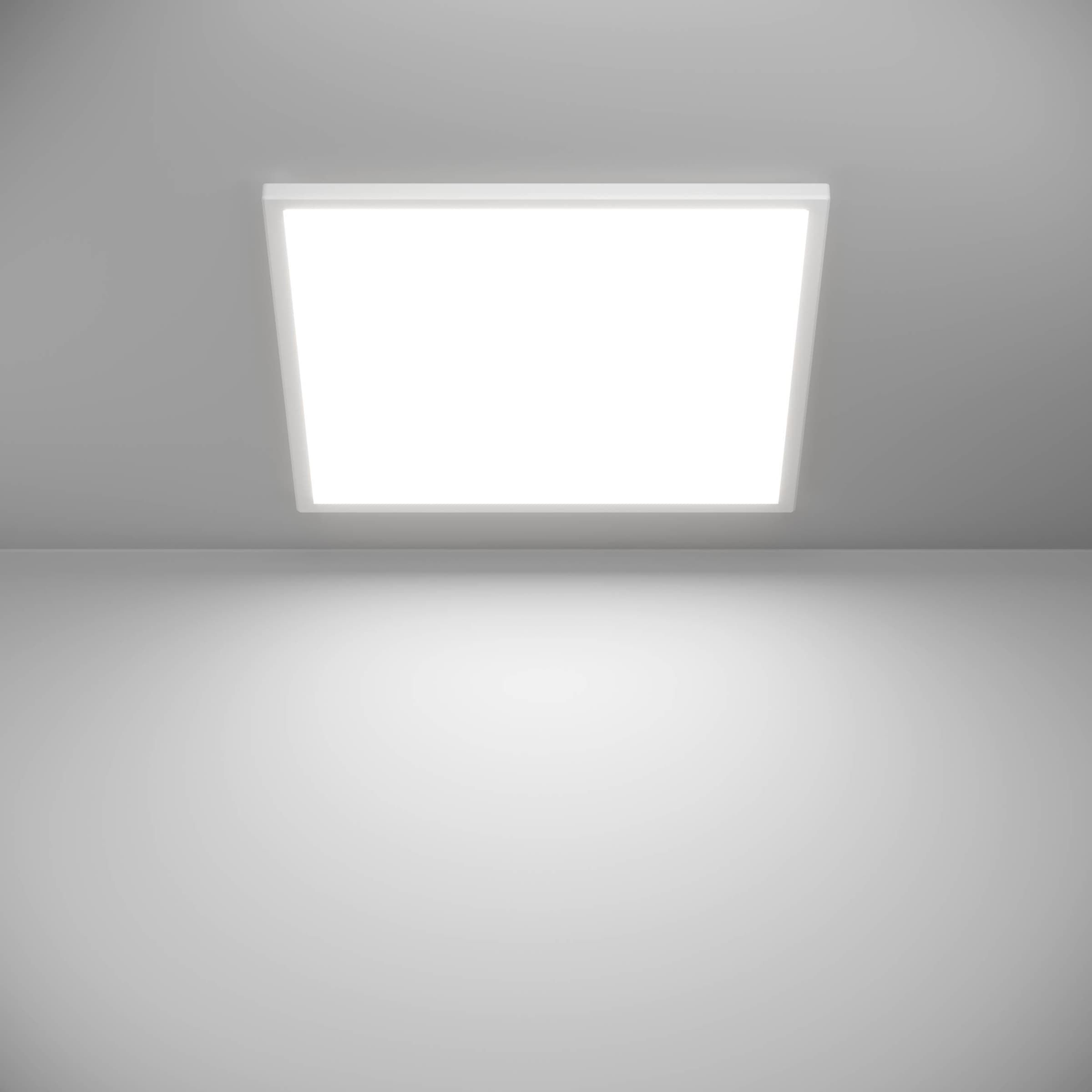 EGLO Deckenleuchte »Rovito-Z Deckenlampe, ZigBee 3.0, Kunststoff, Badezimmerlampe, IP44« LED-Modul 1 Stk. Kaltweiß | RGB Wand-/Deckenleuchte - L50 x B50 x H3,2 cm - weiß - 17W inkl.