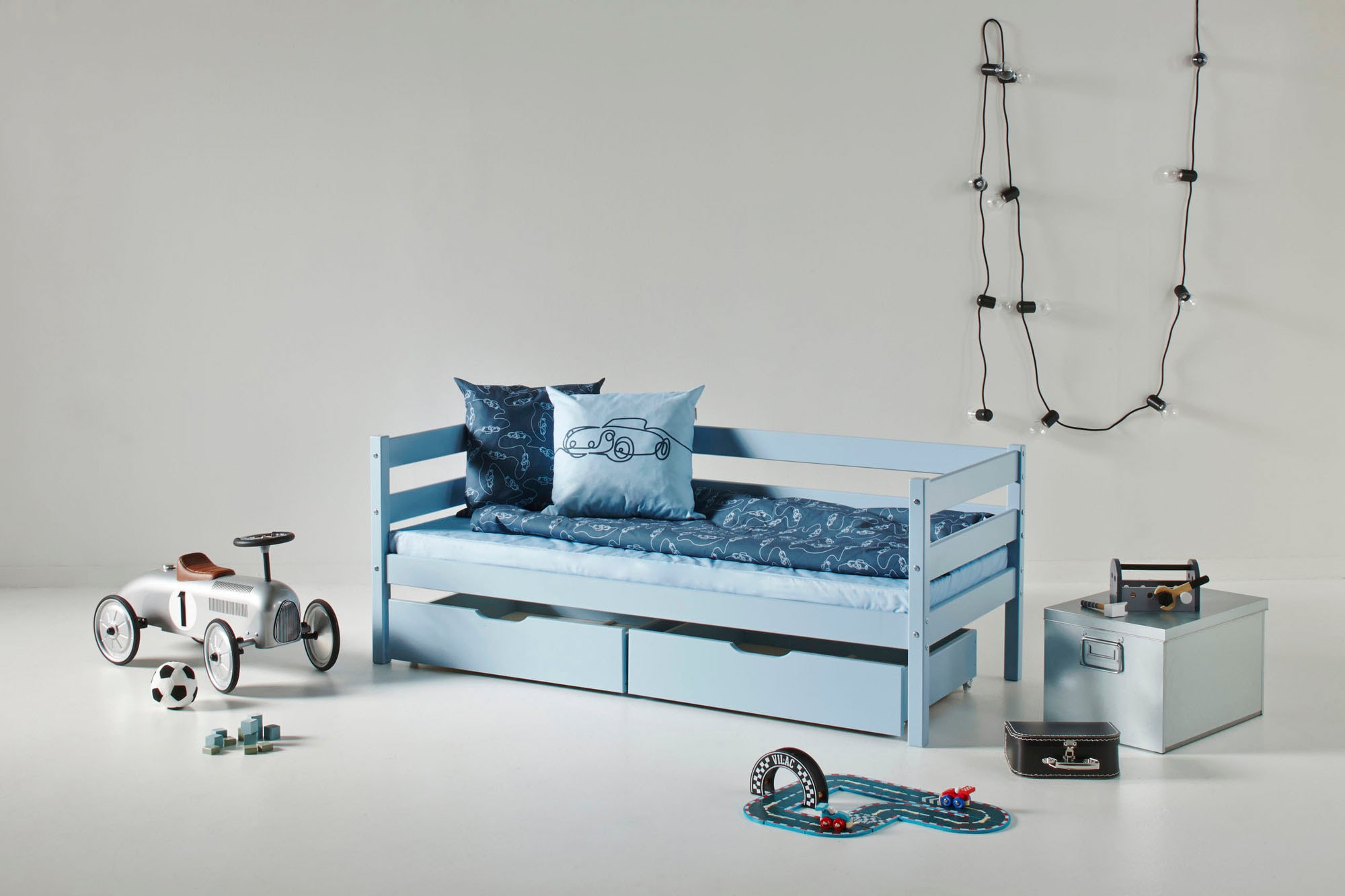 Hoppekids Einzelbett »ECO Comfort Kinderbett, Kiefer Massivholz, Jugendbett inkl. Rollrost« 70x160 cm, wahlweise in verschieden Farben/ Matratze/ Absturzsicherung