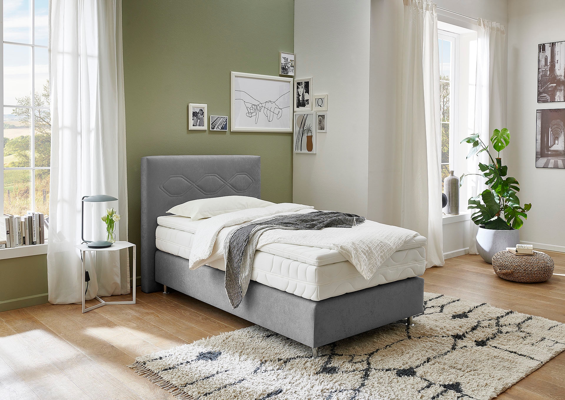 Westfalia Schlafkomfort Boxspringbett wahlweise mit Topper