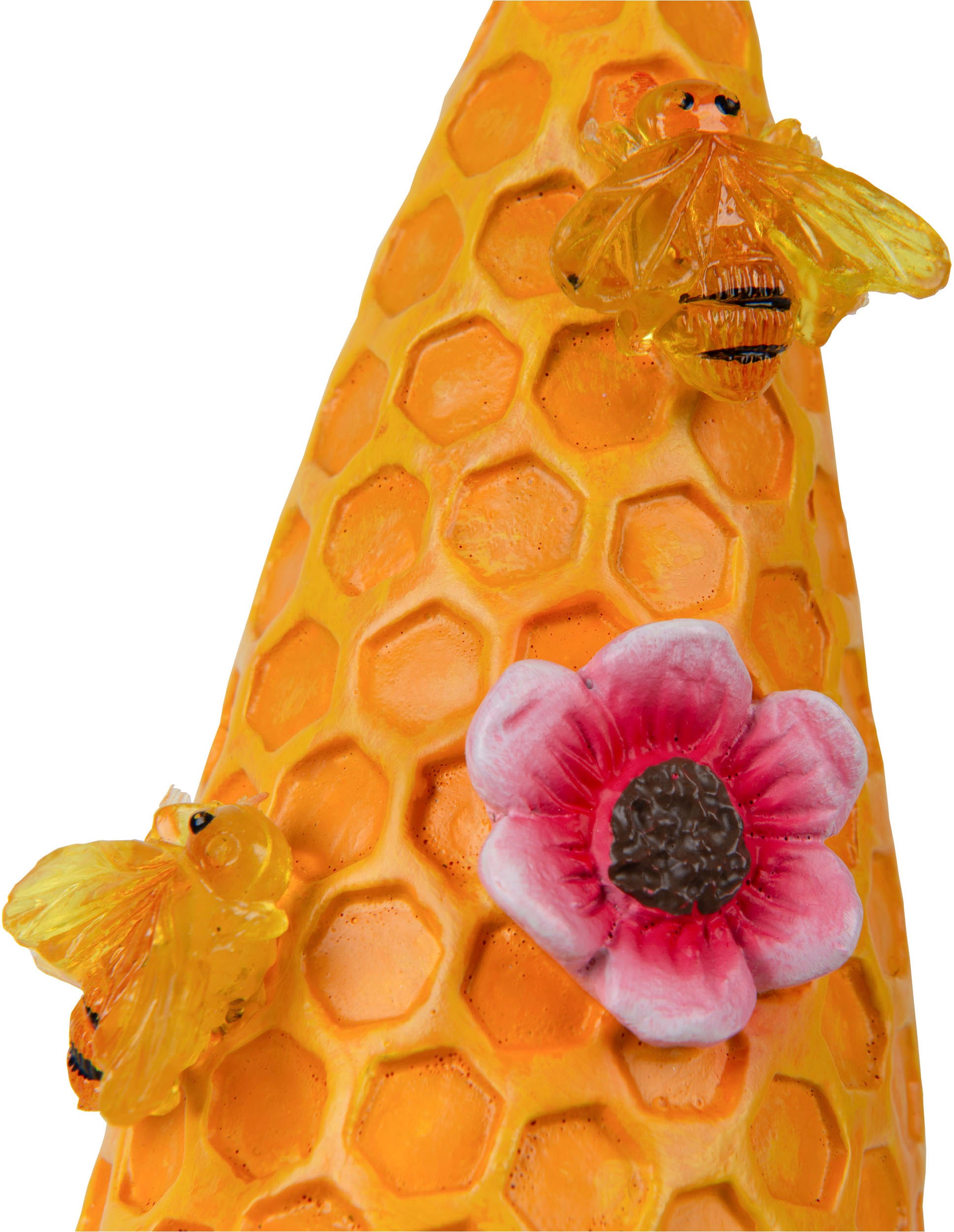 näve LED Solarleuchte »Abby« LED-Modul 2 Stk. Warmweiß 2er Set Wichtel, gelb/bunt, mit Bienchen und Blümchen, warmweiß