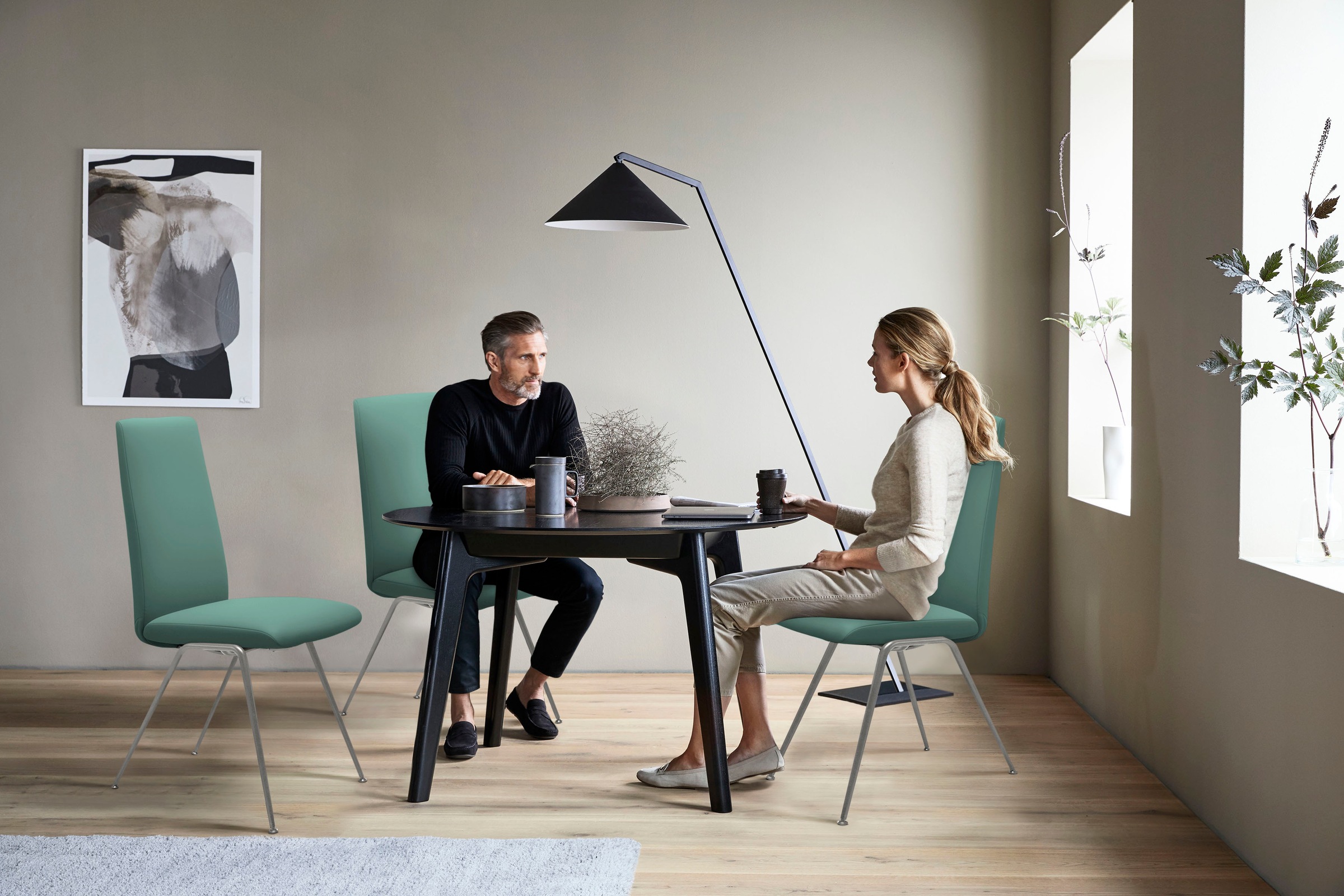 Stressless® Polsterstuhl »Laurel«, Leder PALOMA, High Back, Größe L, mit Beinen aus Stahl in Chrom matt