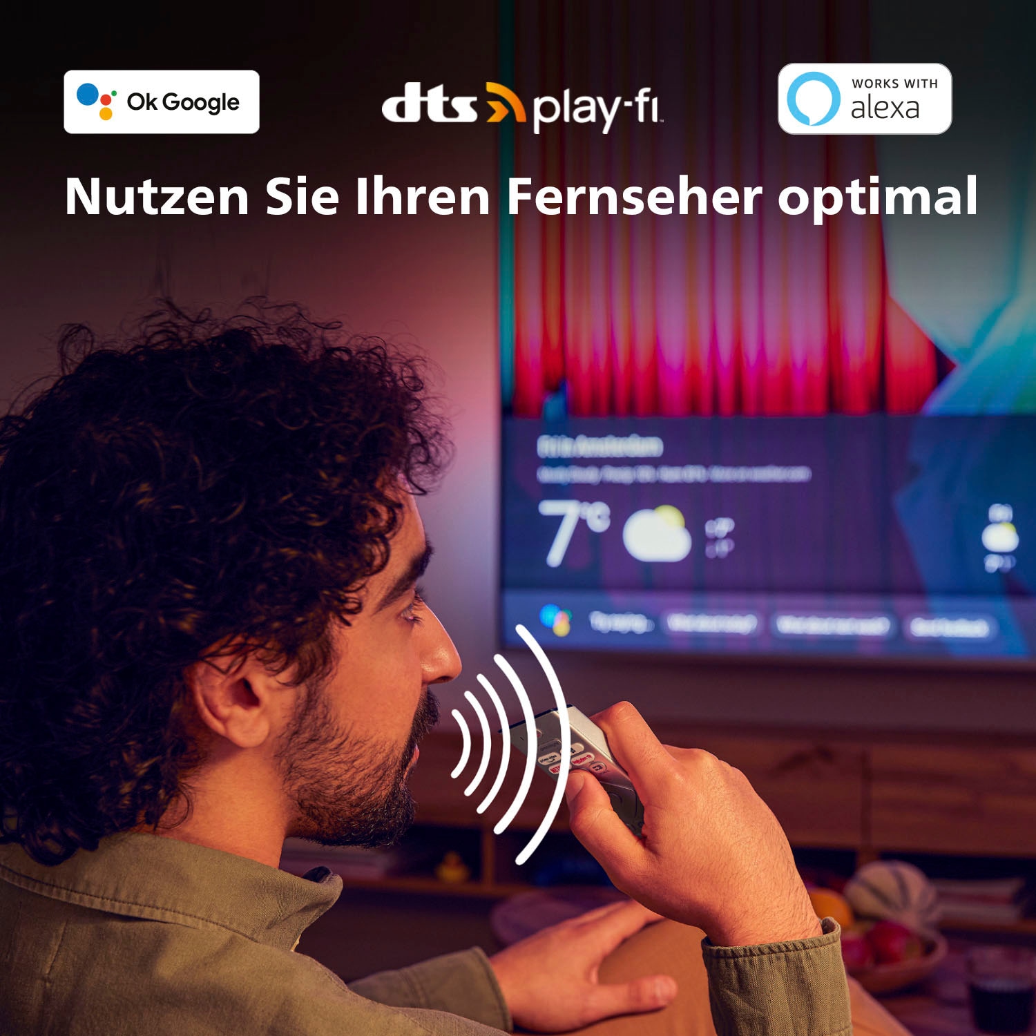 Philips OLED-Fernseher, 139 cm/55 Zoll, 4K Ultra HD, Android TV-Google TV-Smart-TV