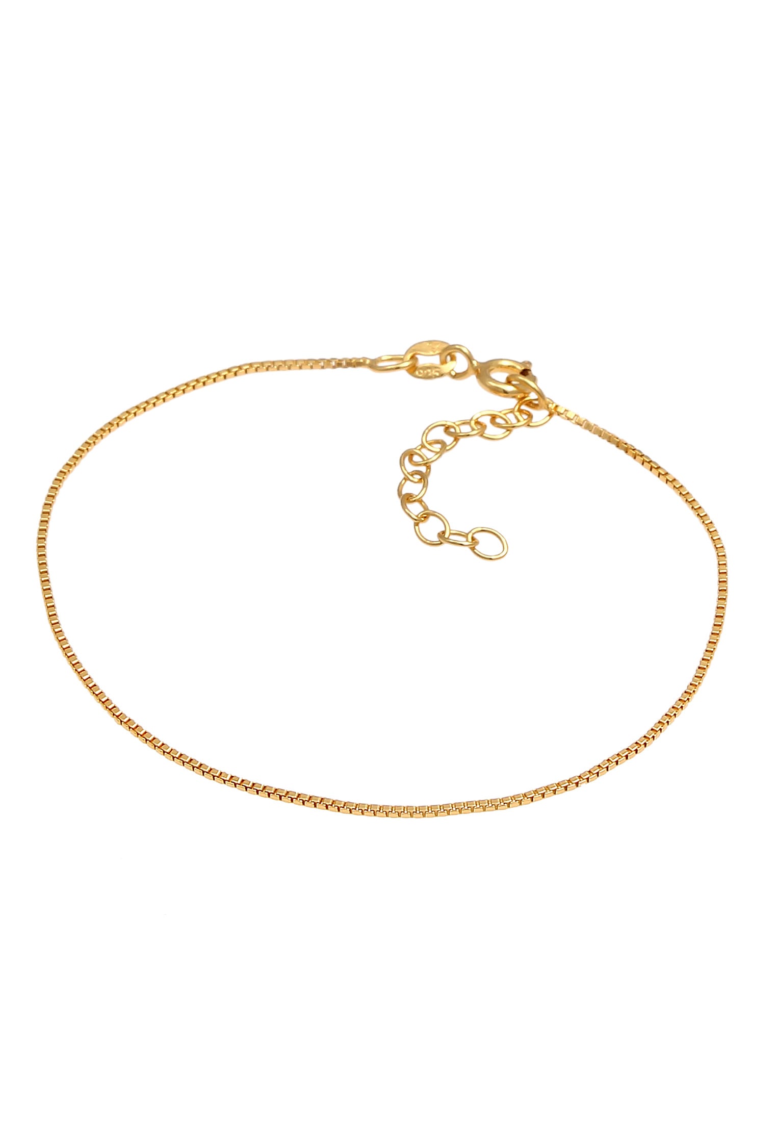 Elli Armkette »Armband Venezianer Basic Rechteckige Glieder 925 Silber«