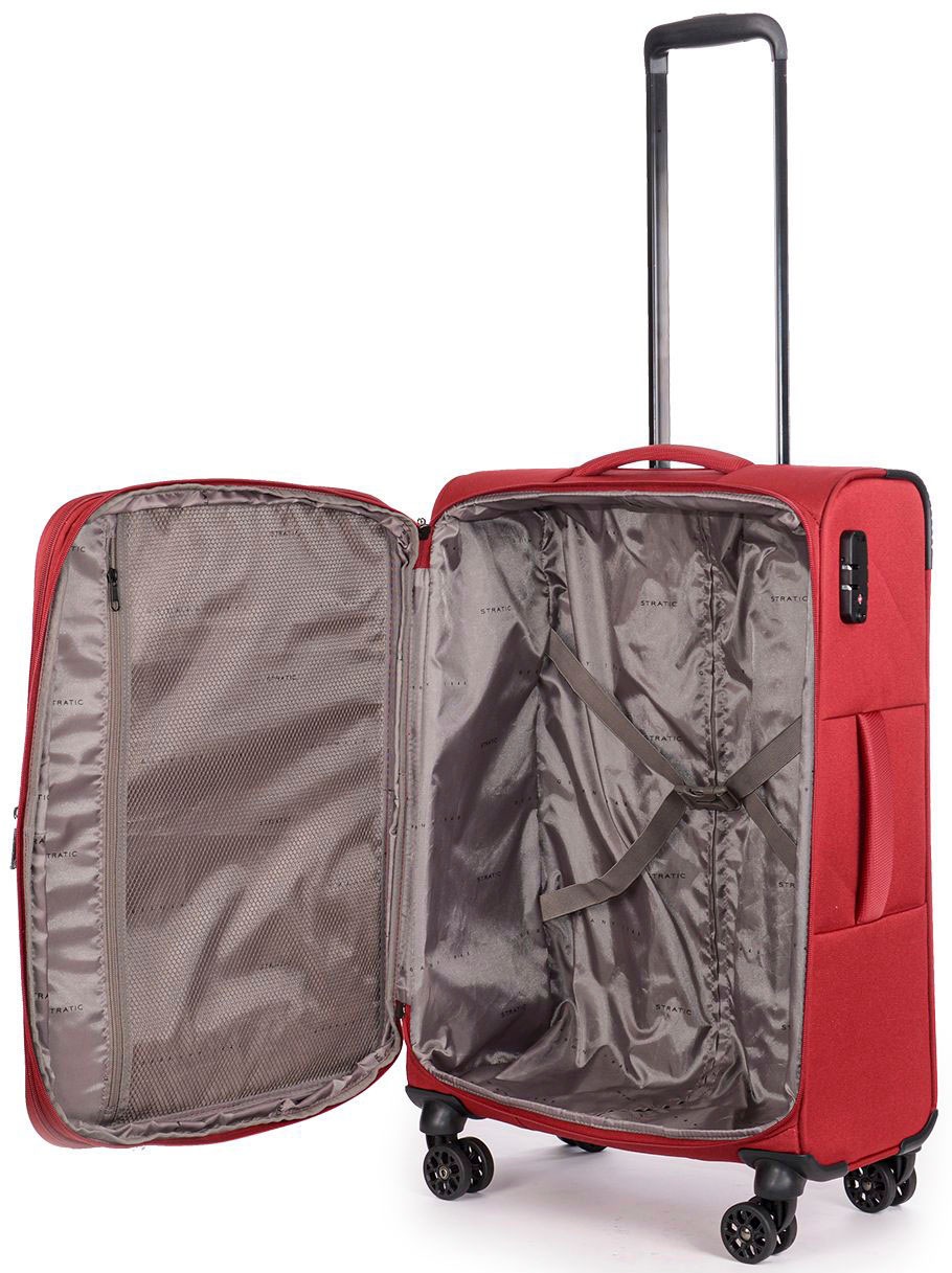 Stratic Weichgepäck-Trolley »Strong M«, 4 Rollen, Reisekoffer Reisegepäck Aufgabegepäck TSA-Zahlenschloss