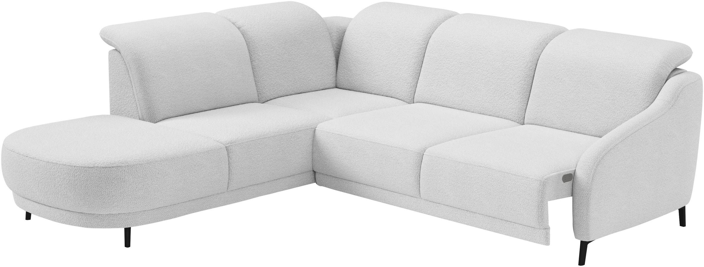 sit&more Ecksofa »Blues L-Form«, wahlweise mit Klapptisch und USB