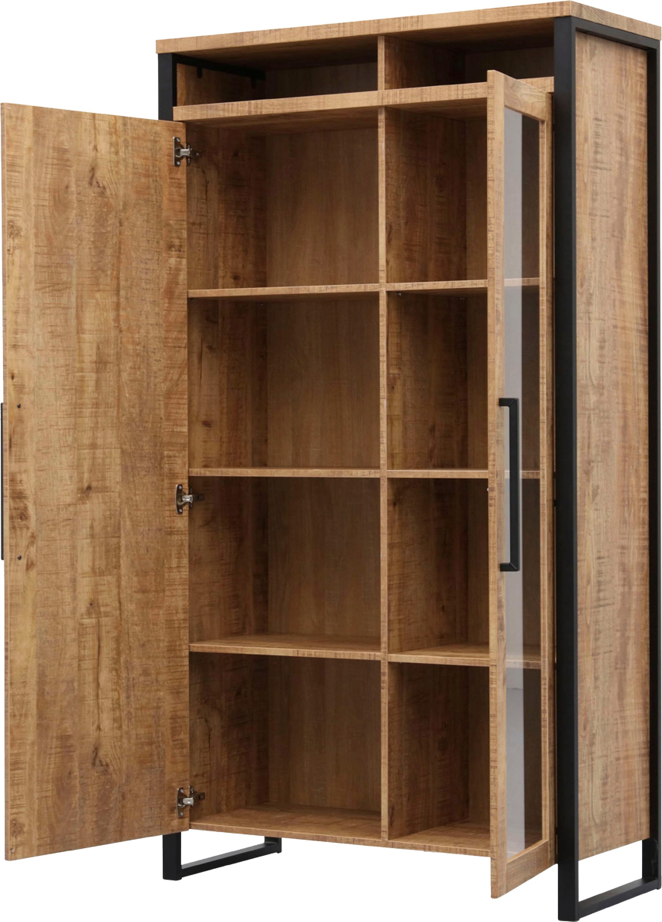 OMG Design Vitrine »Carriba Wohnzimmerschrank« Höhe 190 cm, mit Soft-Close