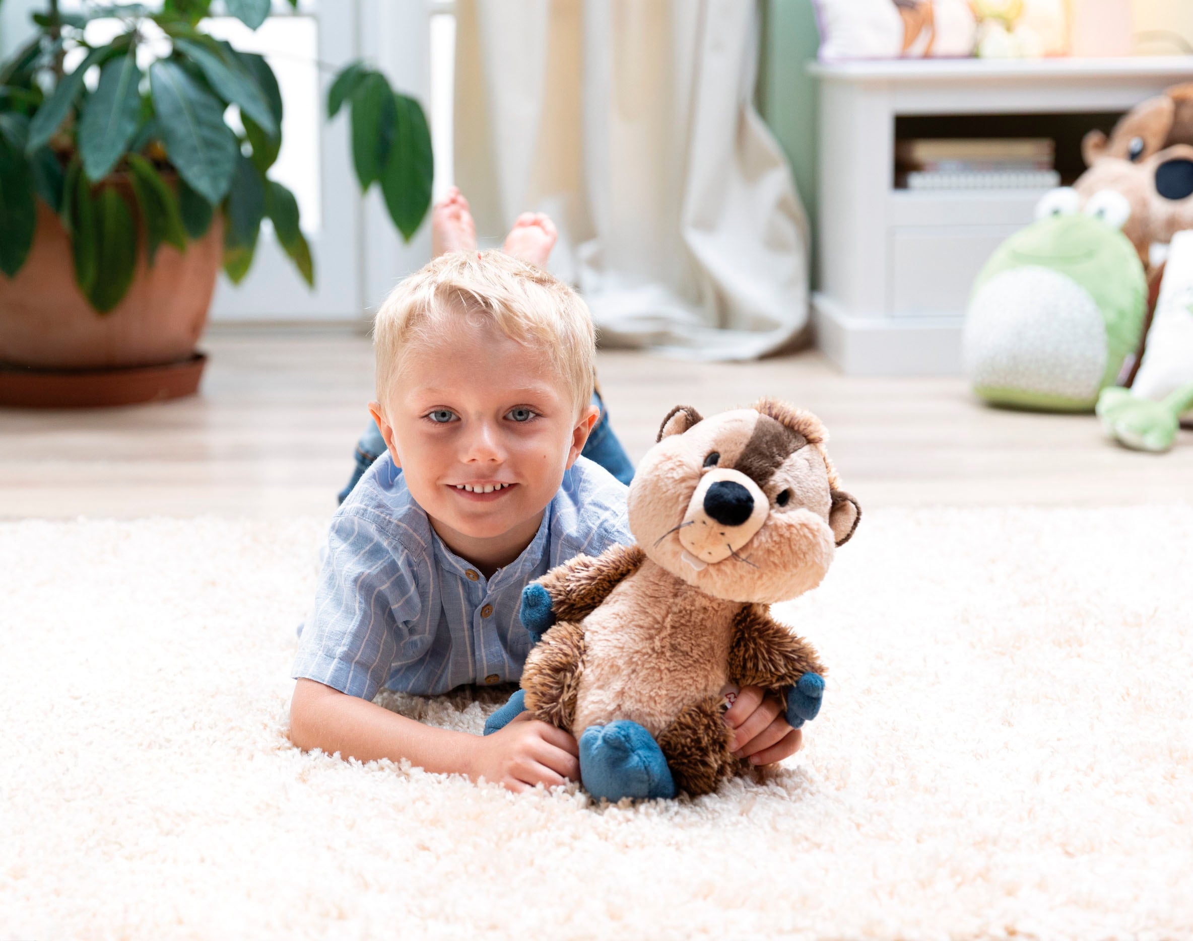 Nici Kuscheltier »Forest Friends, Biber Harry Woodsnacker, 45 cm schlenkernd«, schlenkernd; enthält recyceltes Material