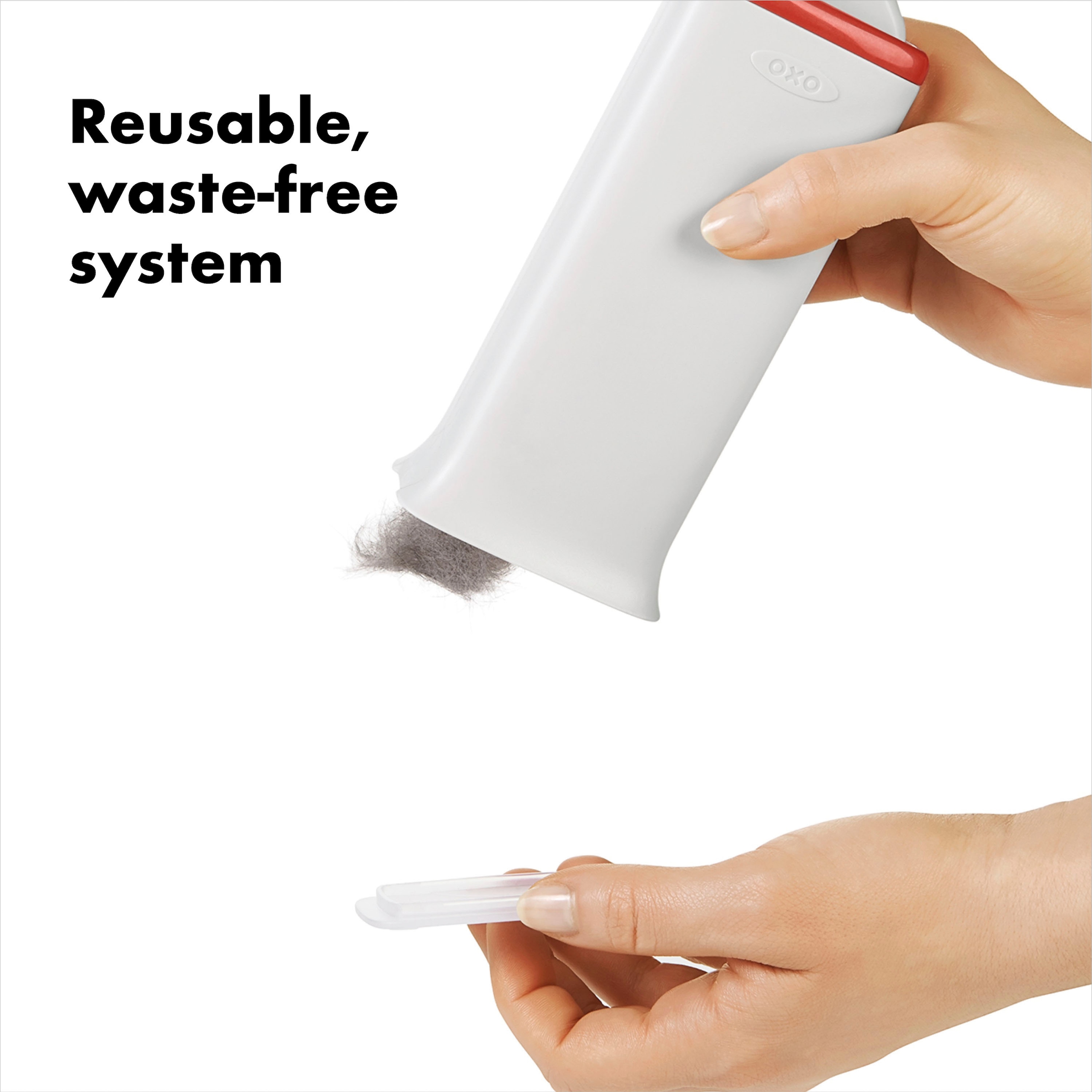 OXO Good Grips Tierhaarentferner aus Kunststoff selbstreinigende Flusenbürste/Möbelbürste